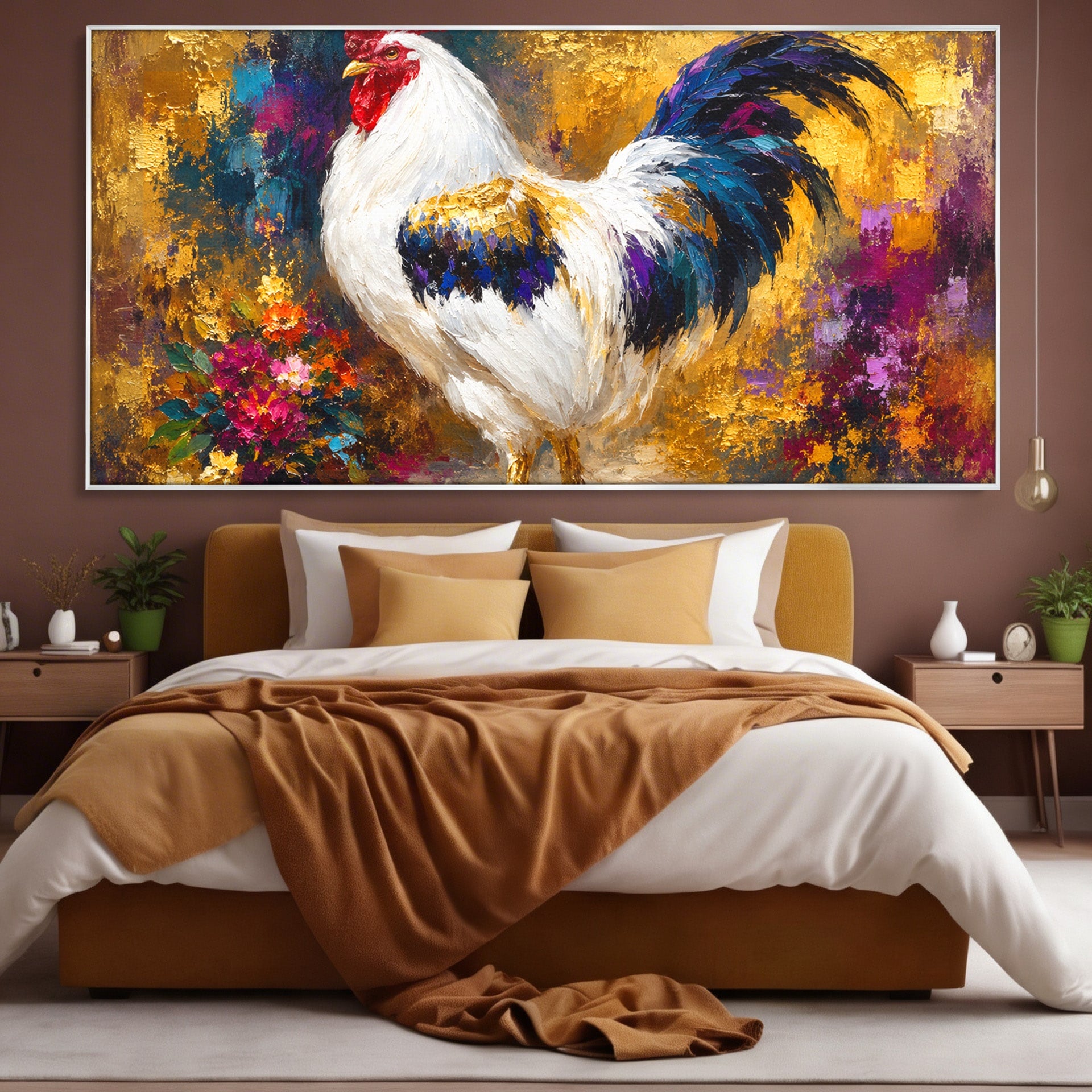 Tablou Canvas Premium LuxCanva® M1608, Cocos Regal, Cocos, Arta, Animal, Living, Culori Intense, Culori Vibrante