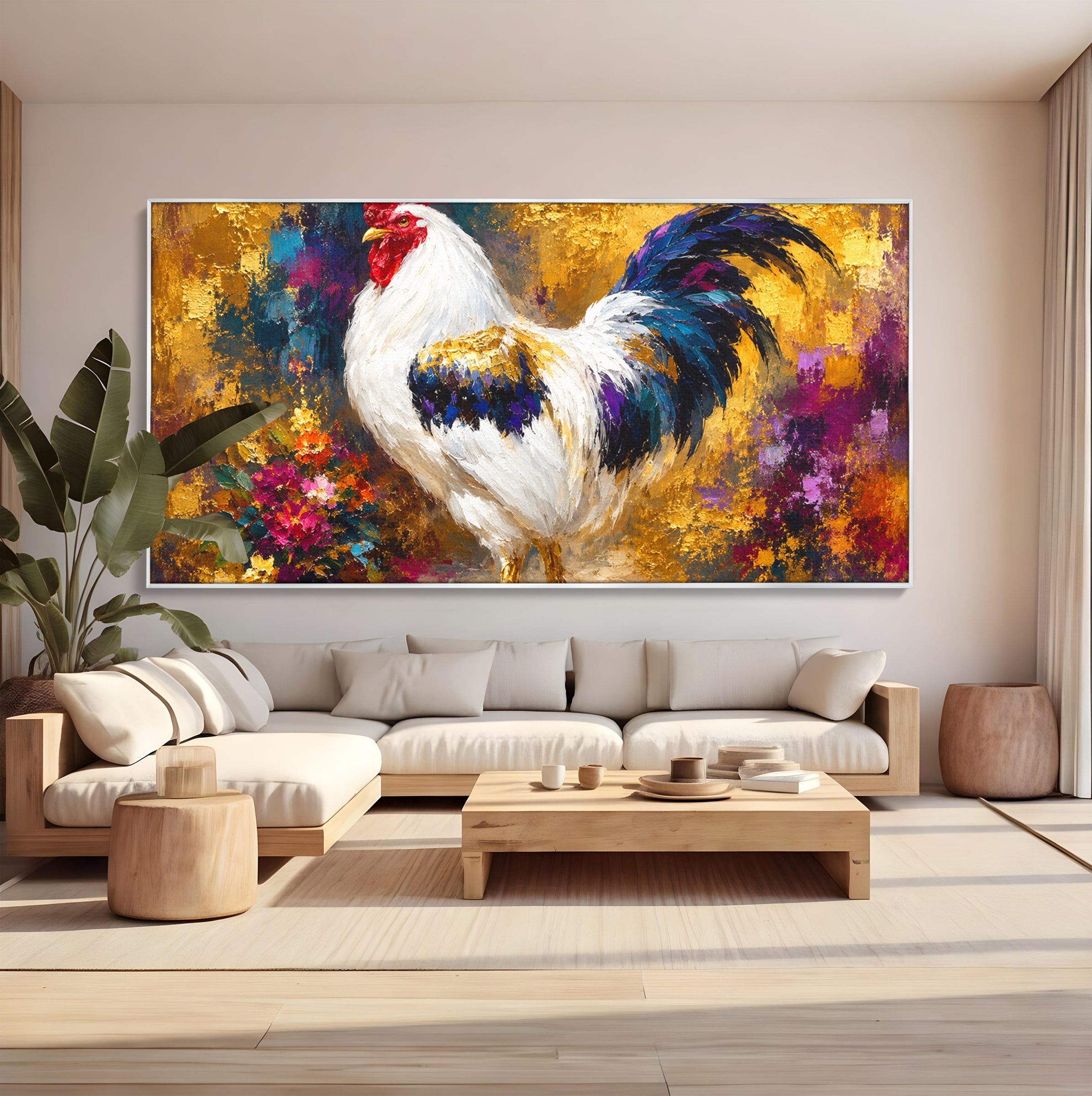 Tablou Canvas Premium LuxCanva® M1608, Cocos Regal, Cocos, Arta, Animal, Living, Culori Intense, Culori Vibrante