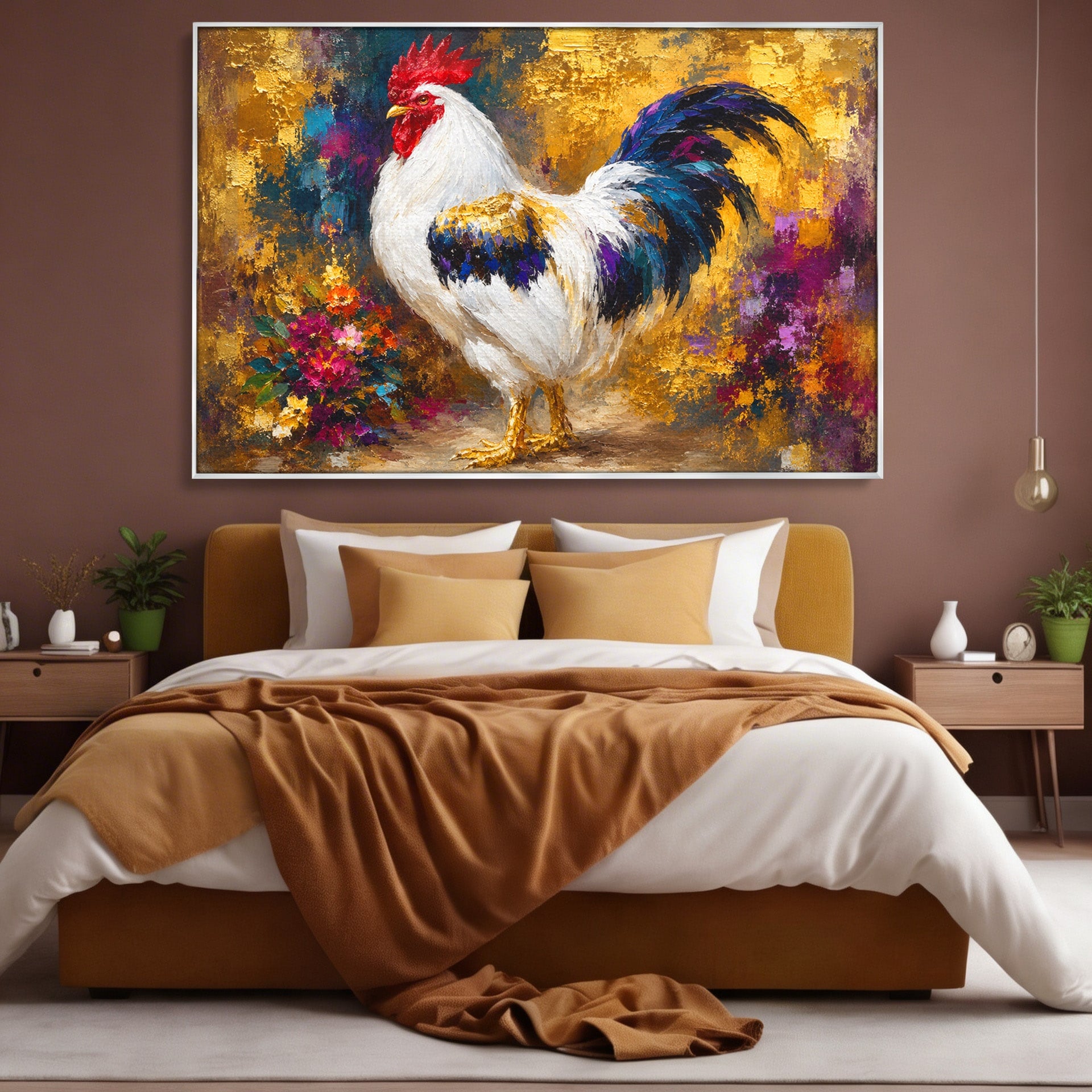 Tablou Canvas Premium LuxCanva® M1608, Cocos Regal, Cocos, Arta, Animal, Living, Culori Intense, Culori Vibrante