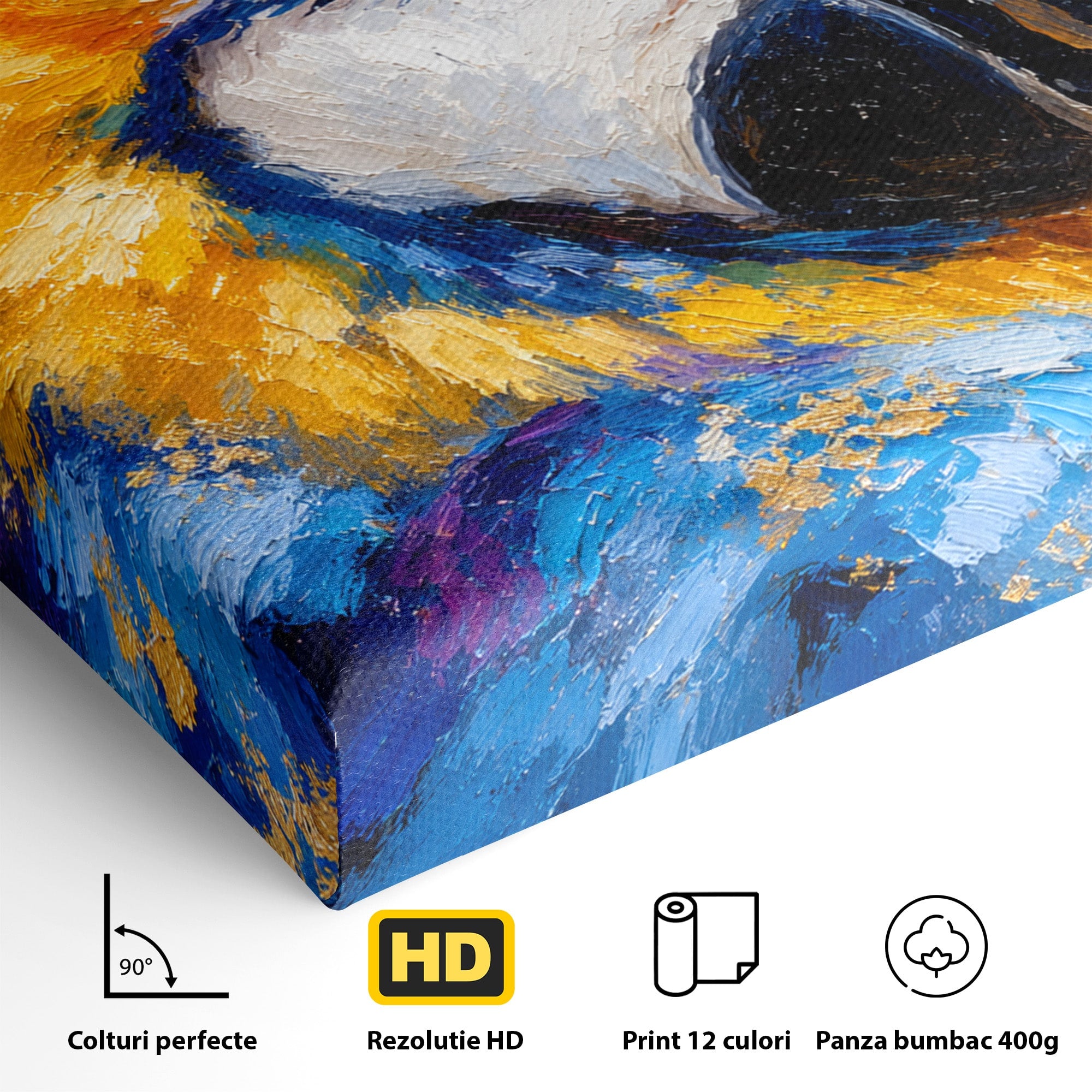 Tablou Canvas Premium LuxCanva® M1612, Papagal Exotic, Papagal, Exotic, Pasare, Living, Culori, Natura, Culori Vibrante