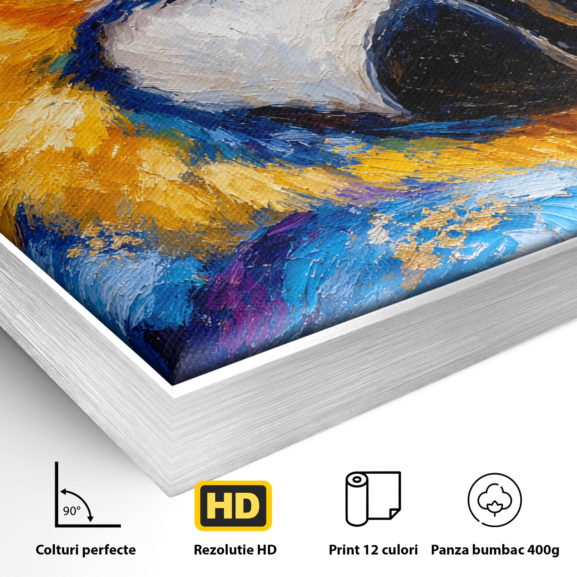 Tablou Canvas Premium LuxCanva® M1612, Papagal Exotic, Papagal, Exotic, Pasare, Living, Culori, Natura, Culori Vibrante