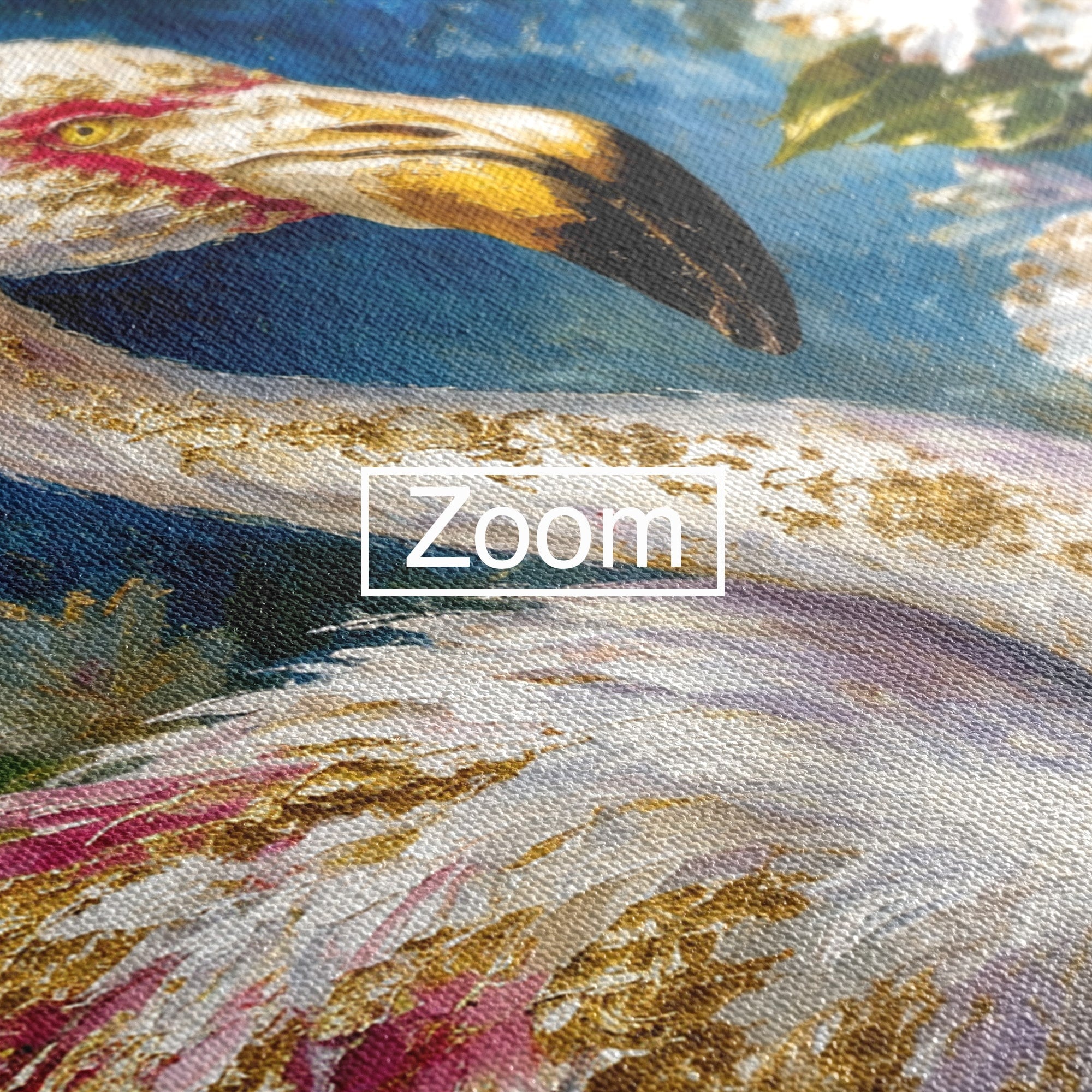 Tablou Canvas Premium LuxCanva® M1613, Flamingo Exotic, Flamingo, Flori, Exotic, Natura, Living, Culori Vibrante
