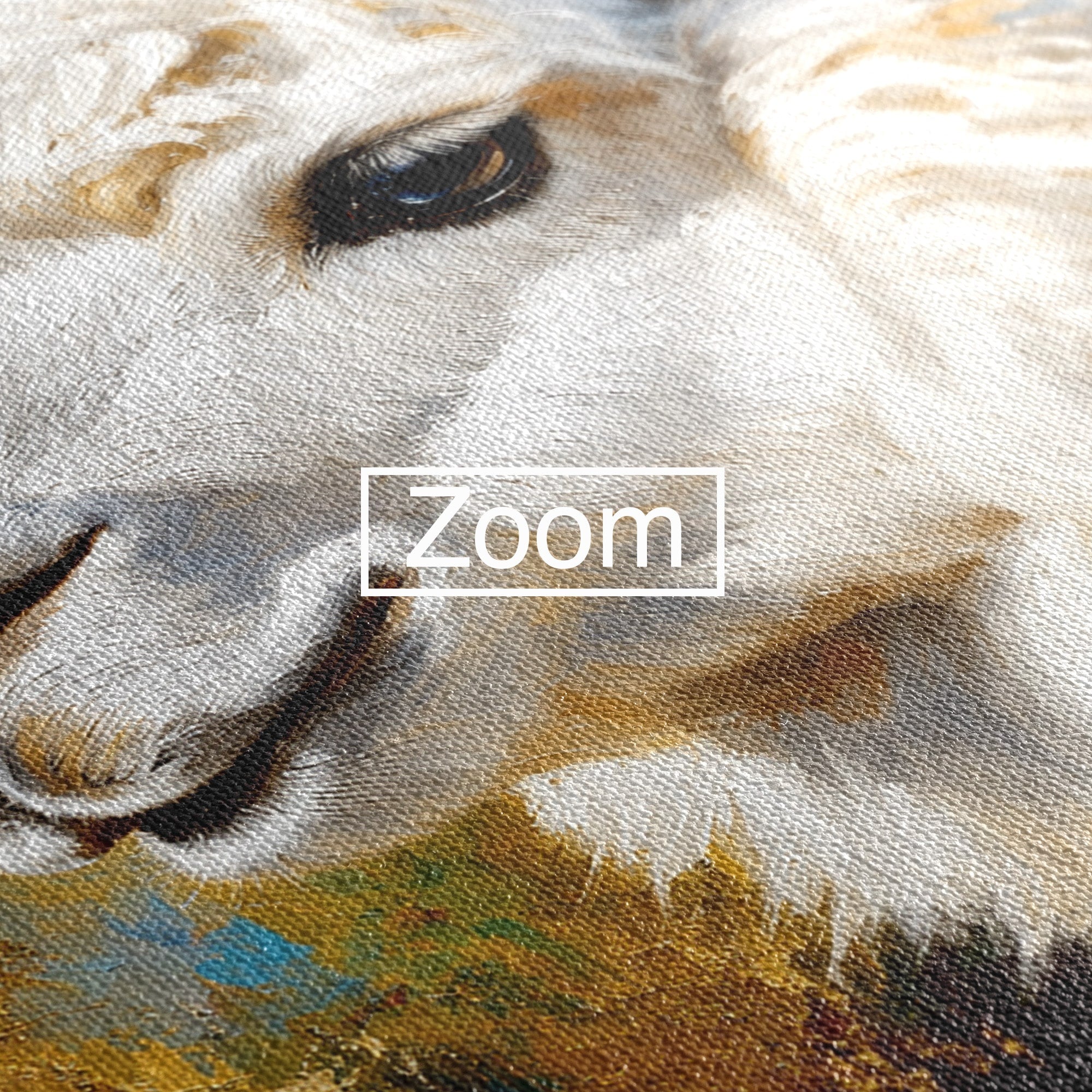 Tablou Canvas Premium LuxCanva® M1620, Alpaca Eleganta, Alpaca, Portret, Animale, Living, Arta, Culori Vibrante