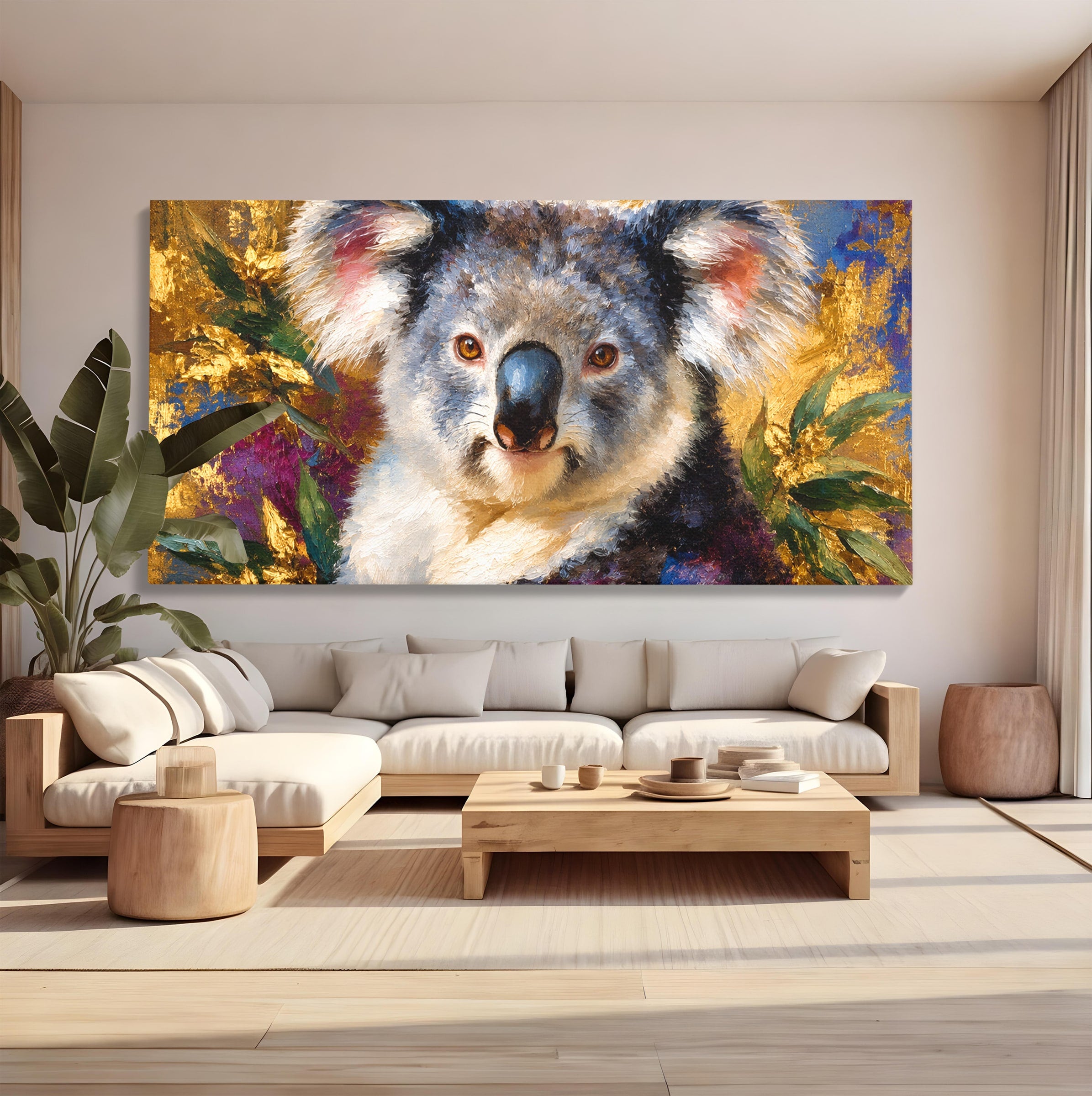 Tablou Canvas Premium LuxCanva® M1622, Portret De Koala, Koala, Portret, Animale, Natura, Living, Culori Vibrante