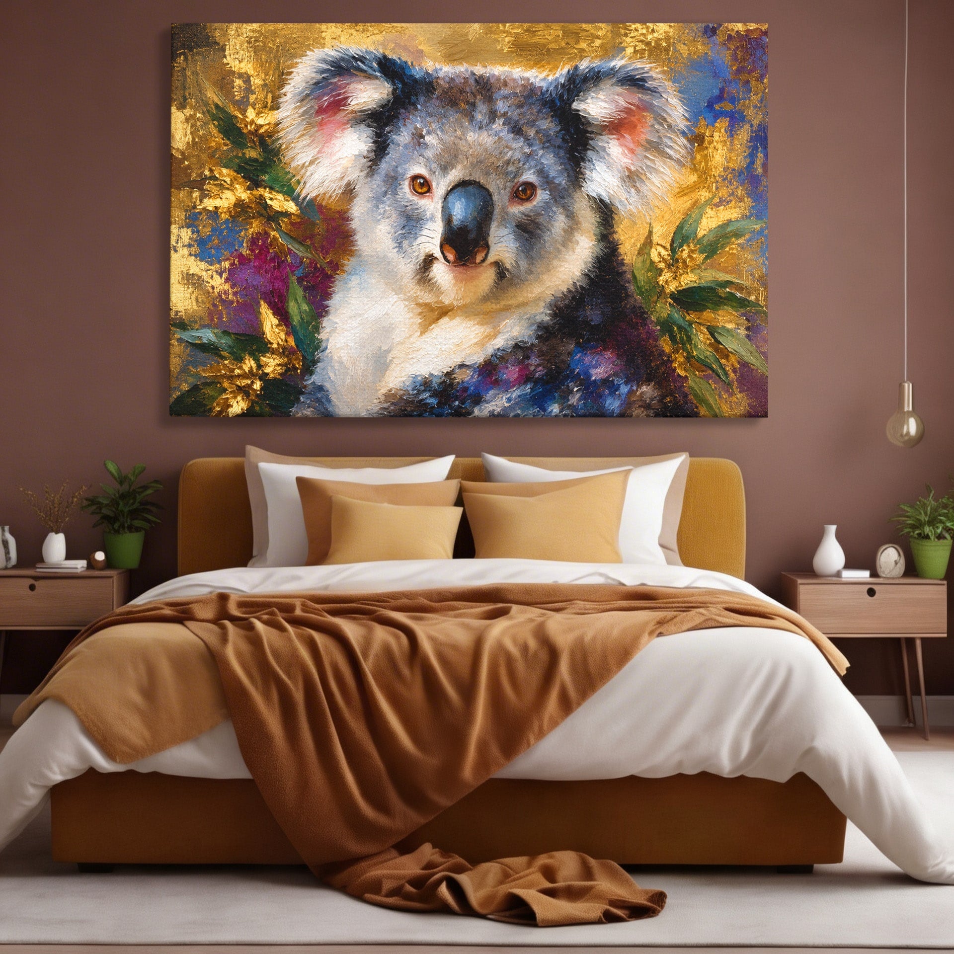 Tablou Canvas Premium LuxCanva® M1622, Portret De Koala, Koala, Portret, Animale, Natura, Living, Culori Vibrante