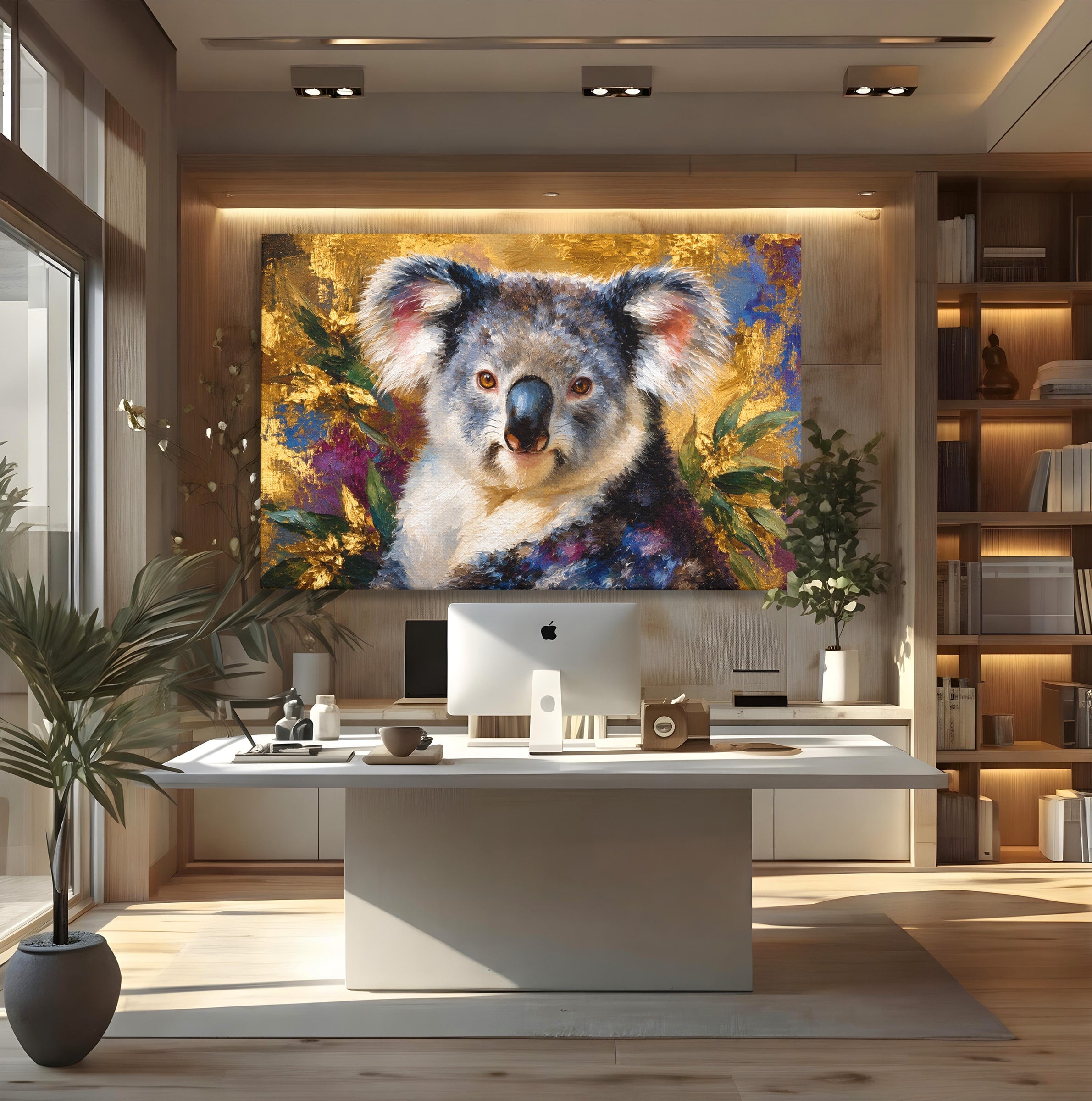 Tablou Canvas Premium LuxCanva® M1622, Portret De Koala, Koala, Portret, Animale, Natura, Living, Culori Vibrante