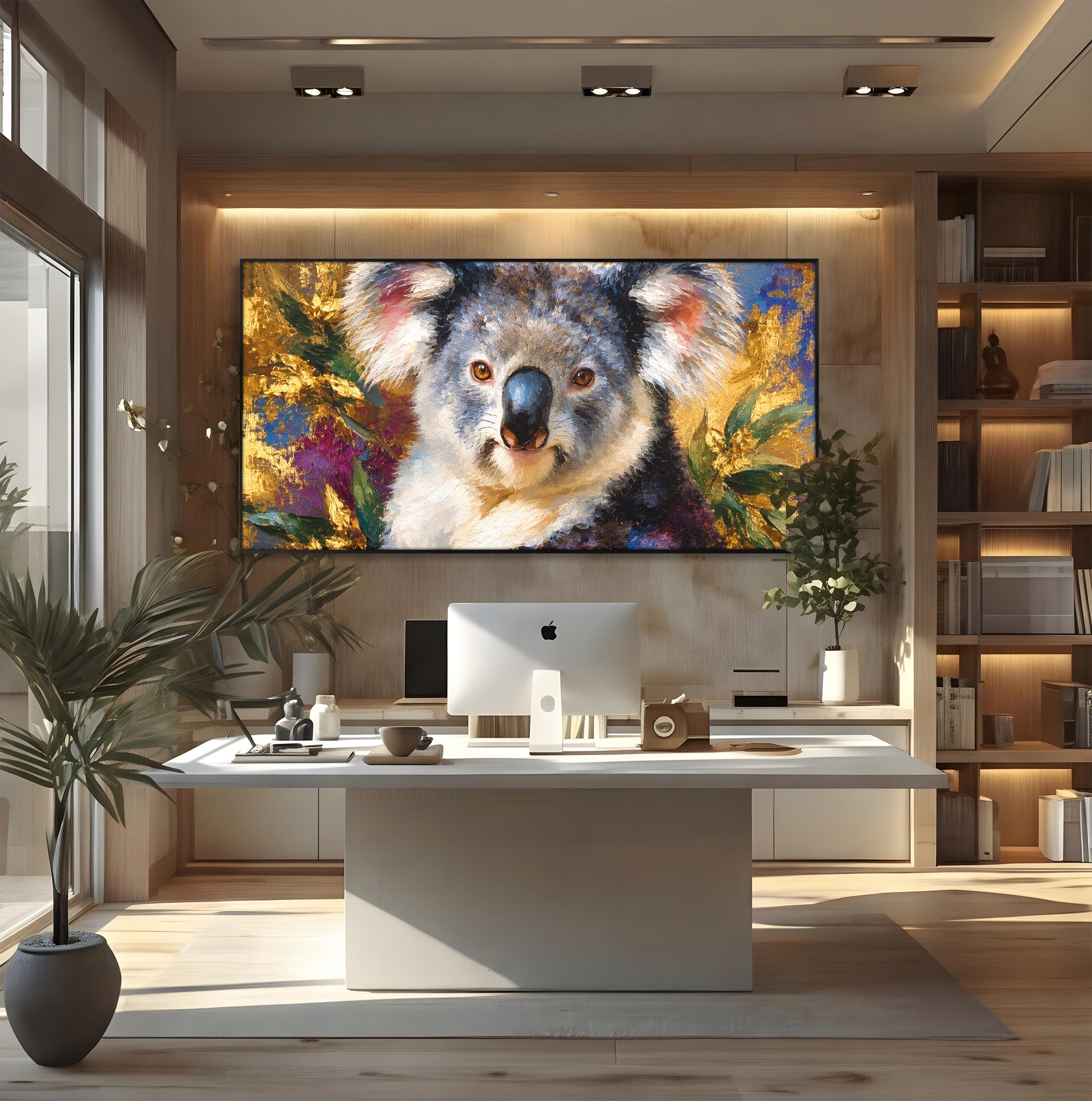 Tablou Canvas Premium LuxCanva® M1622, Portret De Koala, Koala, Portret, Animale, Natura, Living, Culori Vibrante