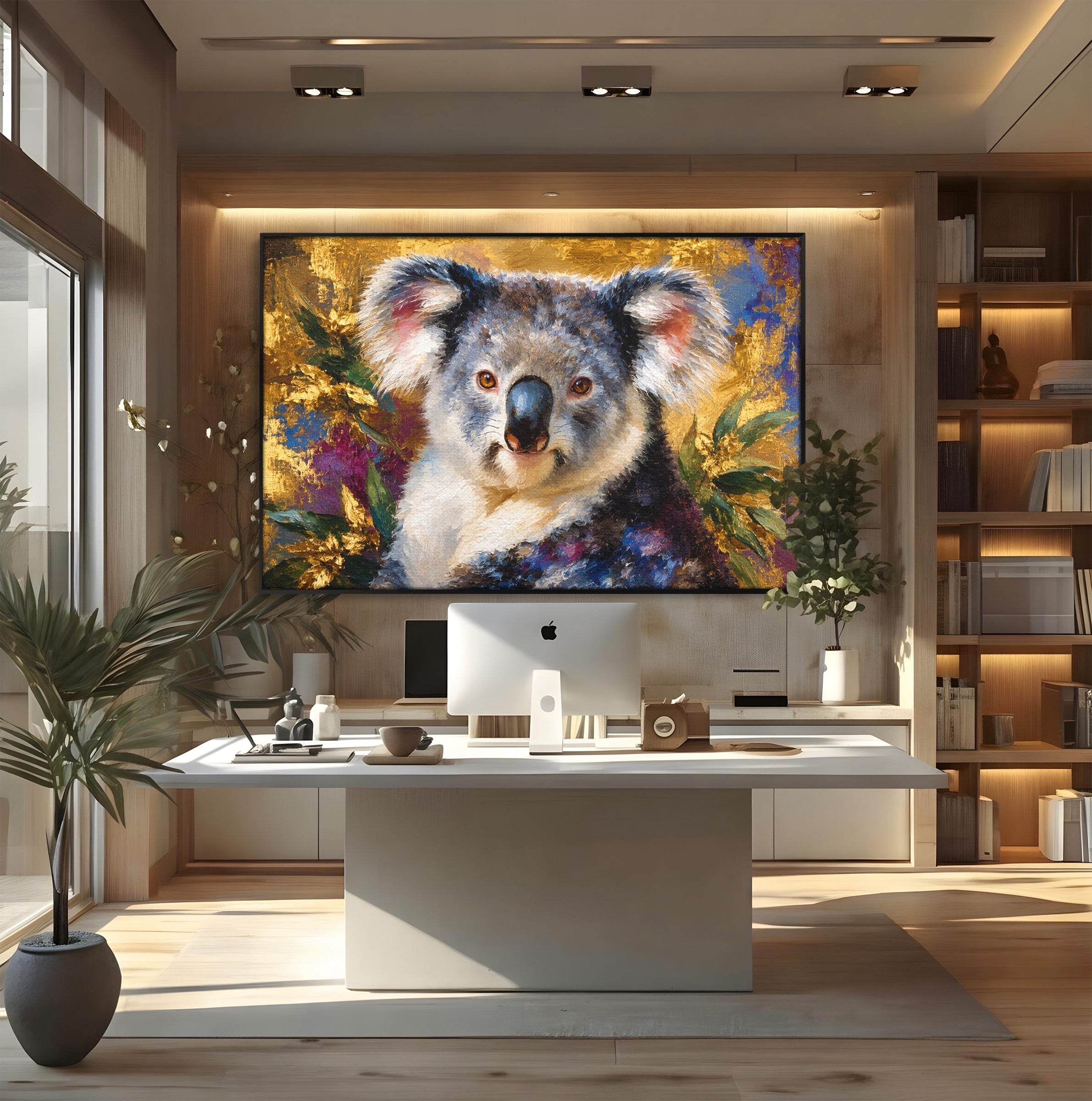 Tablou Canvas Premium LuxCanva® M1622, Portret De Koala, Koala, Portret, Animale, Natura, Living, Culori Vibrante