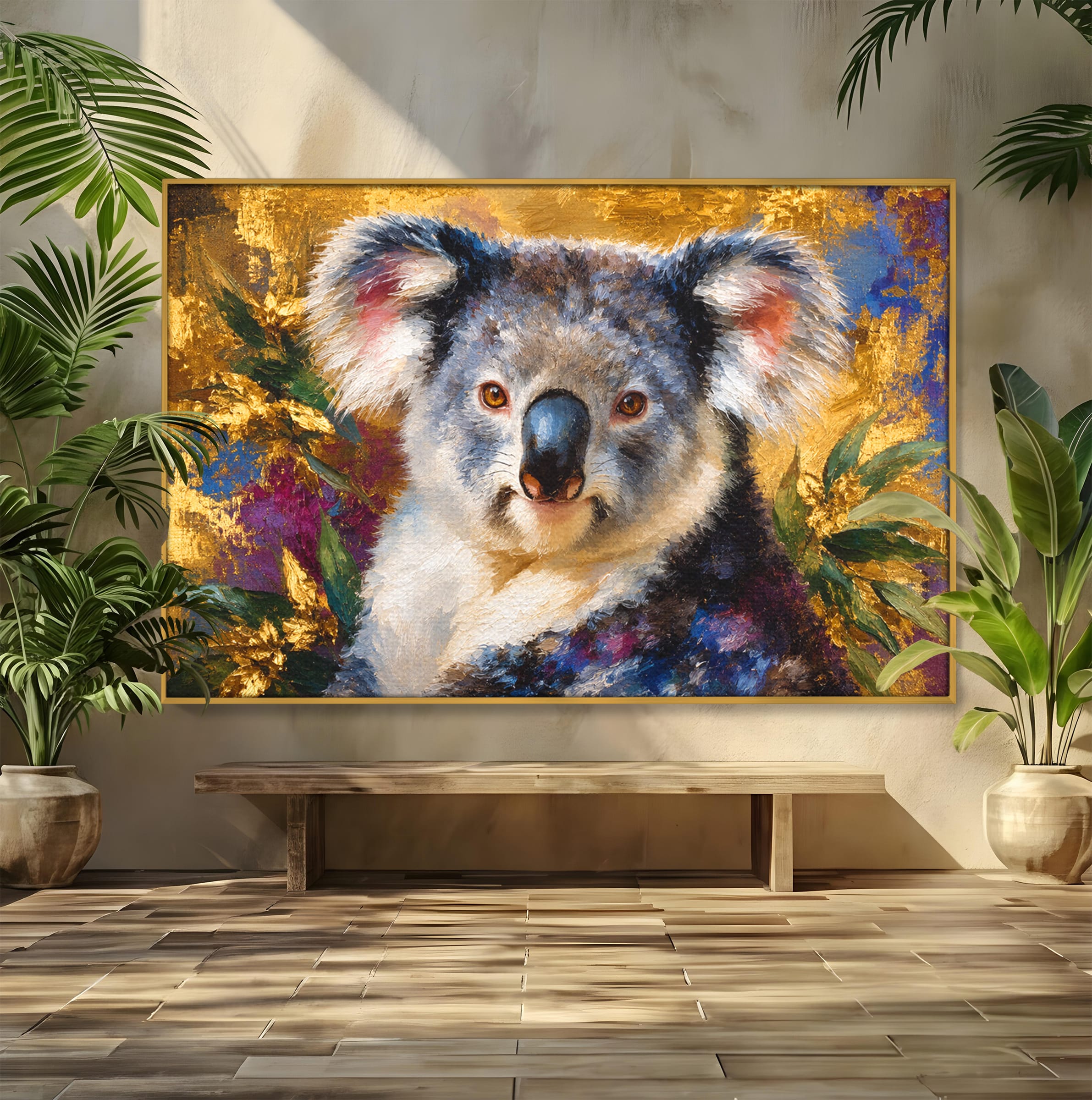 Tablou Canvas Premium LuxCanva® M1622, Portret De Koala, Koala, Portret, Animale, Natura, Living, Culori Vibrante