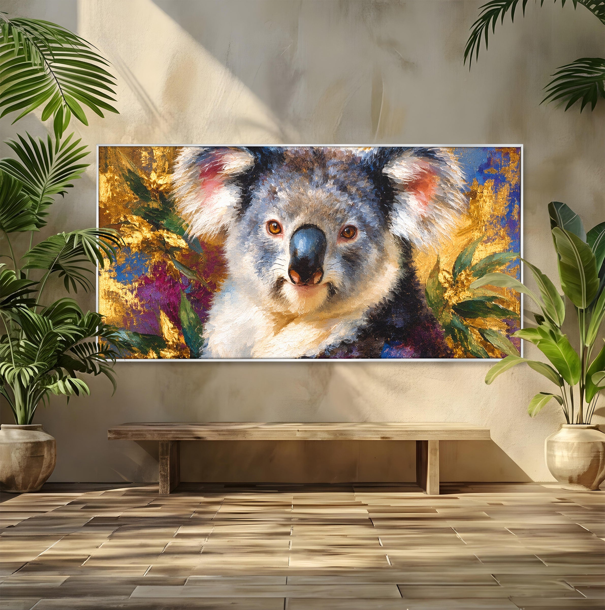 Tablou Canvas Premium LuxCanva® M1622, Portret De Koala, Koala, Portret, Animale, Natura, Living, Culori Vibrante