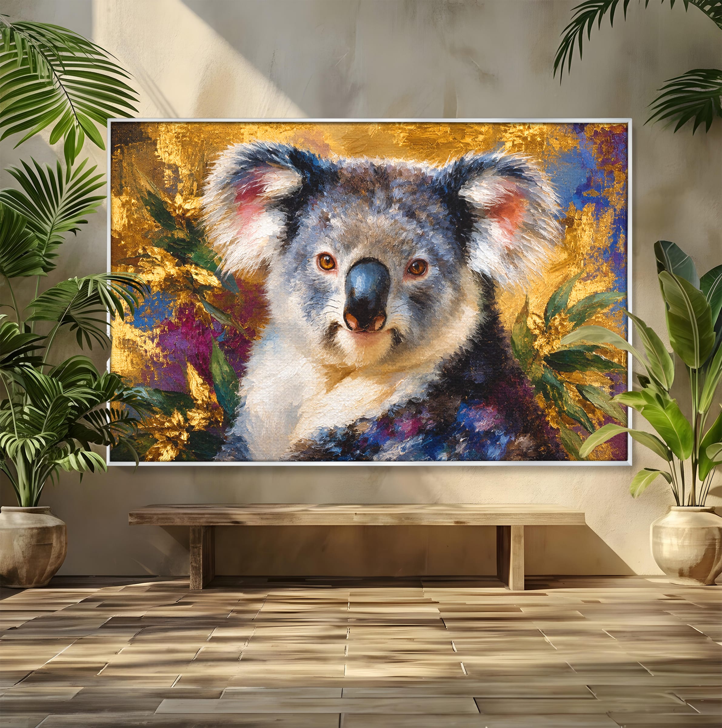 Tablou Canvas Premium LuxCanva® M1622, Portret De Koala, Koala, Portret, Animale, Natura, Living, Culori Vibrante