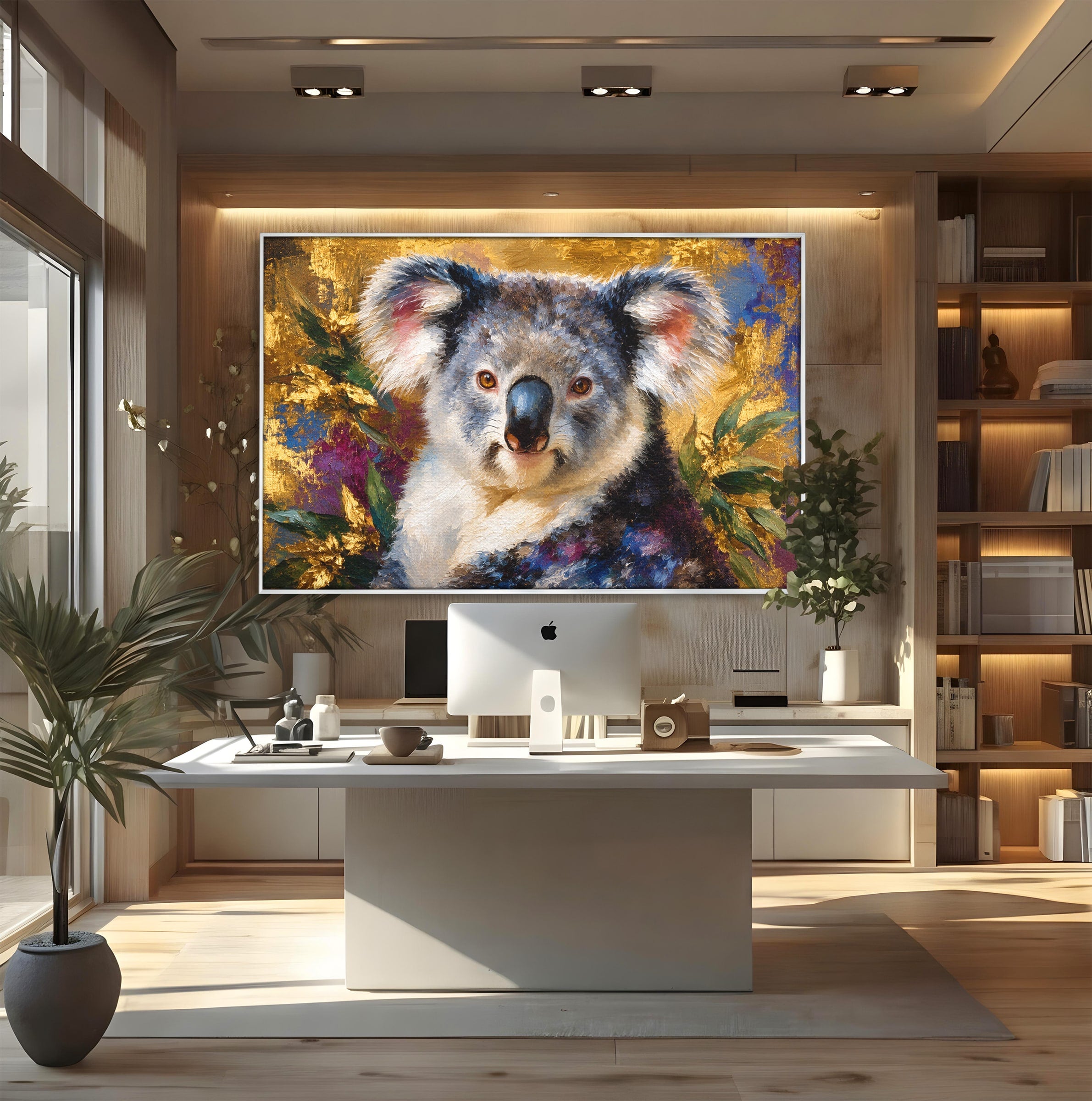 Tablou Canvas Premium LuxCanva® M1622, Portret De Koala, Koala, Portret, Animale, Natura, Living, Culori Vibrante