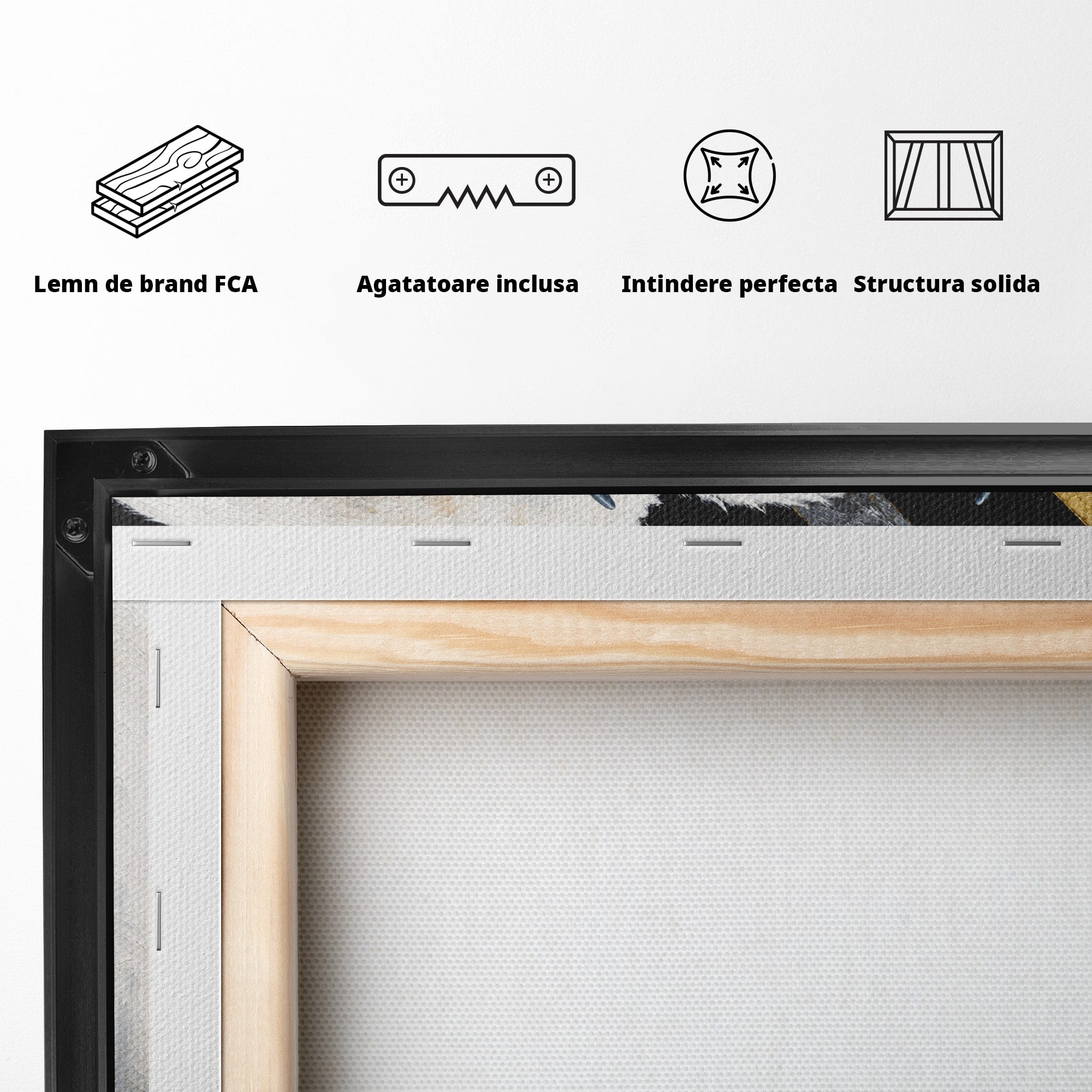 Tablou Canvas Premium LuxCanva® M1625, Bizon Alb Regal, Bizon, Animale, Portret, Salbaticie, Living, Culori Vibrante