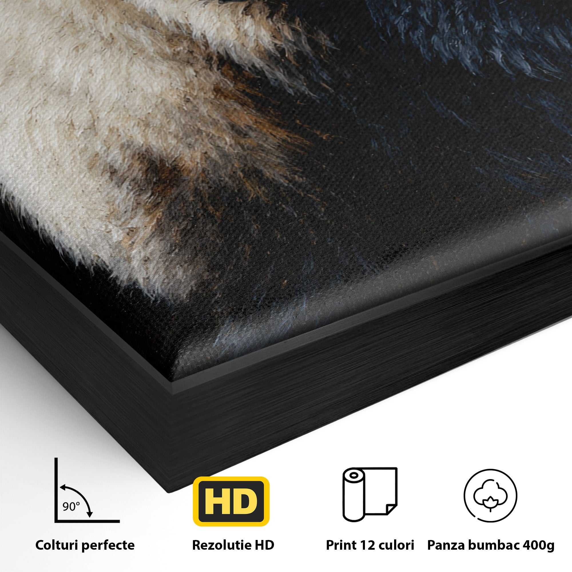 Tablou Canvas Premium LuxCanva® M1626, Bizonul Majestic, Bizon, Animale, Natura, Living, Dormitor, Culori Vibrante