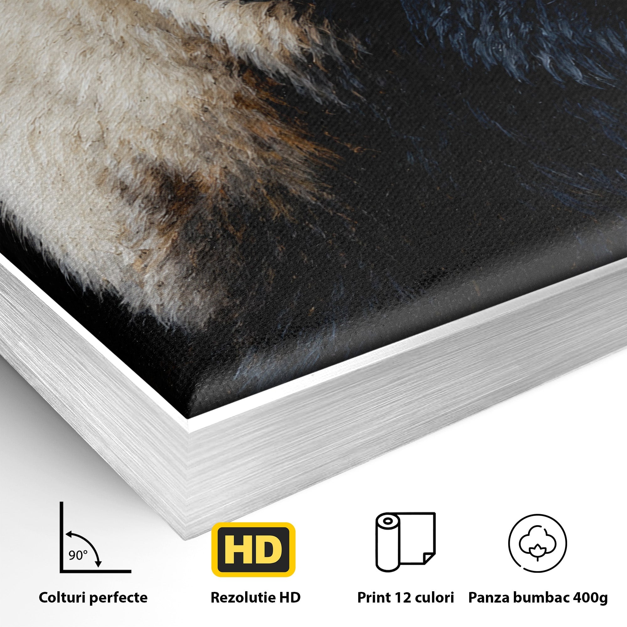 Tablou Canvas Premium LuxCanva® M1626, Bizonul Majestic, Bizon, Animale, Natura, Living, Dormitor, Culori Vibrante