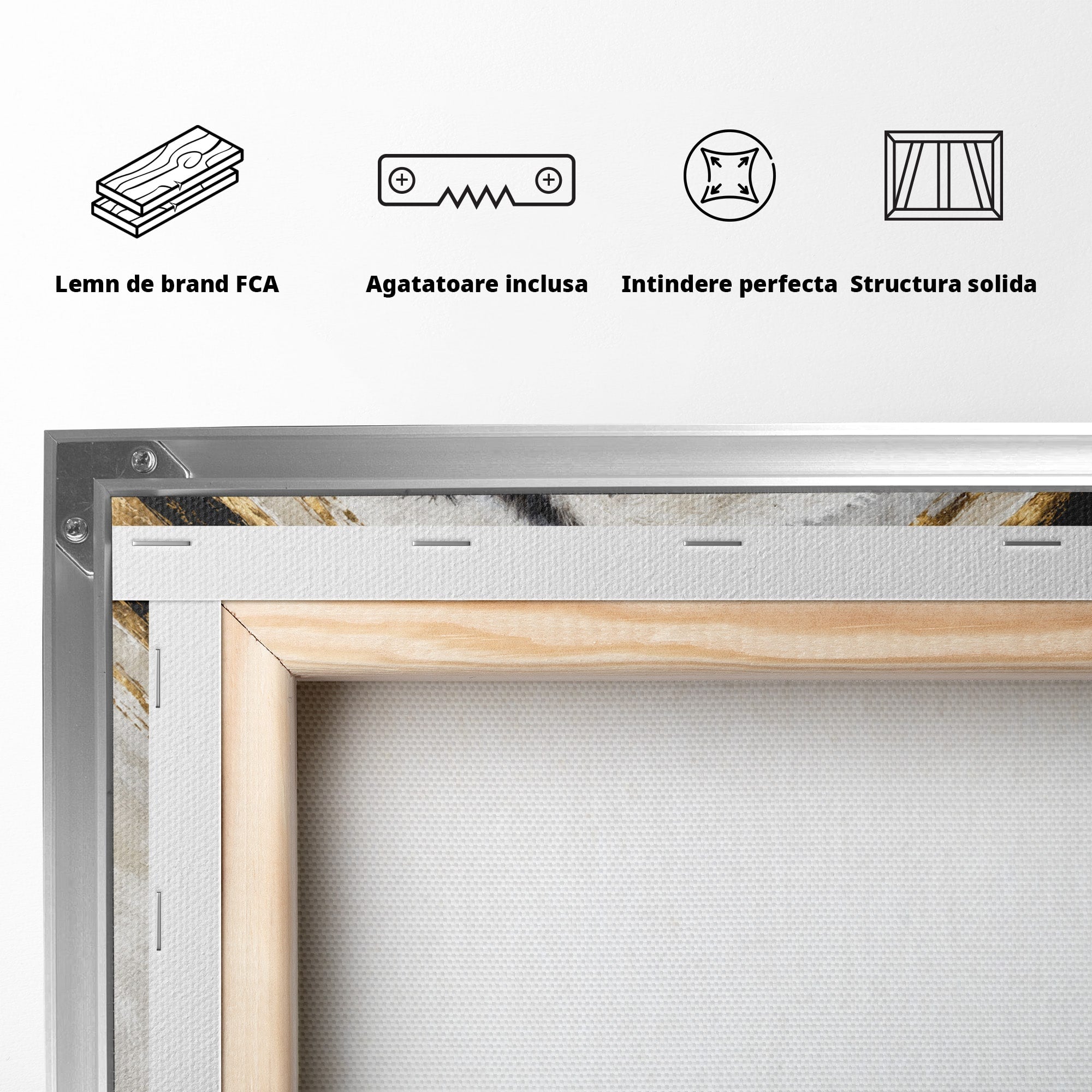 Tablou Canvas Premium LuxCanva® M1626, Bizonul Majestic, Bizon, Animale, Natura, Living, Dormitor, Culori Vibrante