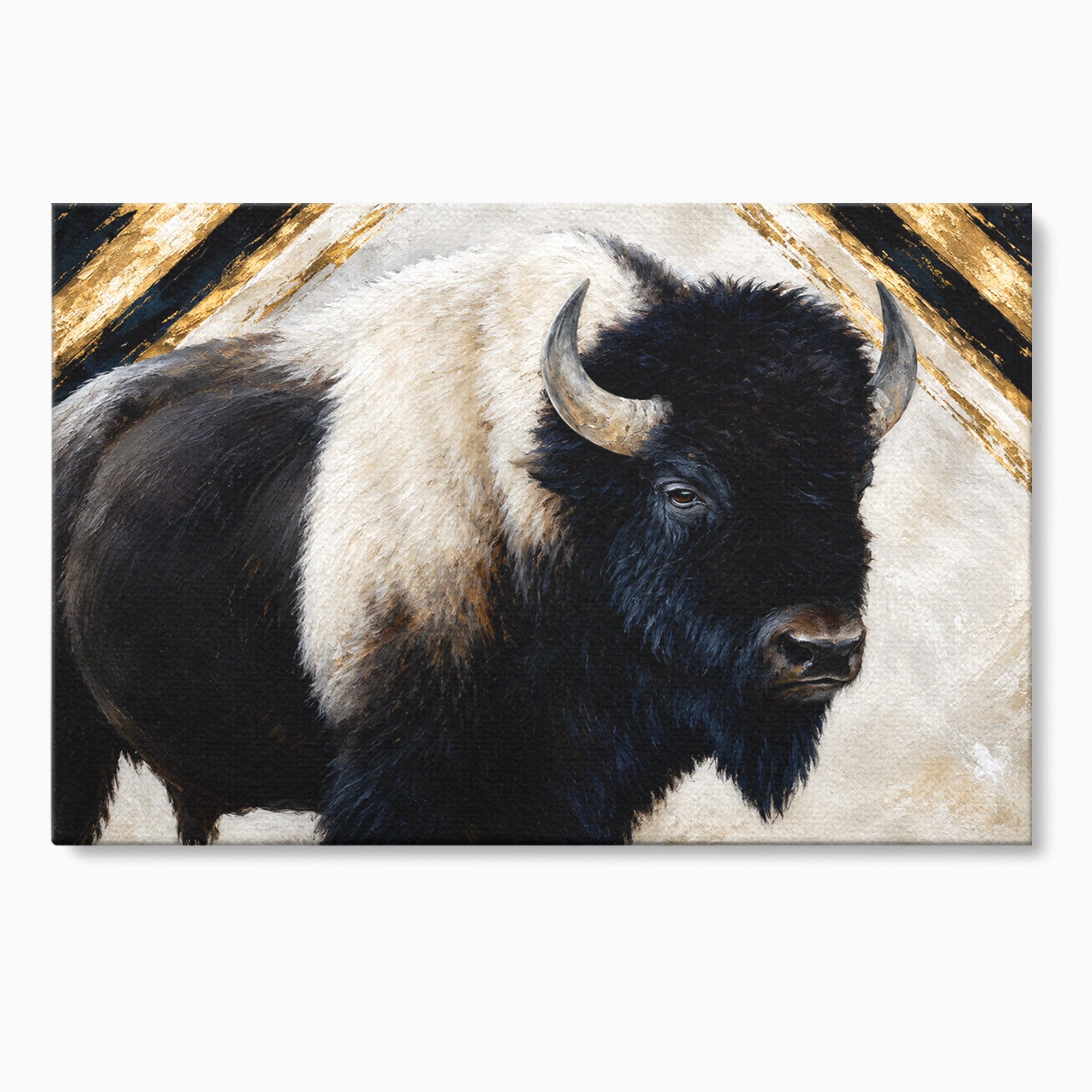 Tablou Canvas Premium LuxCanva® M1626, Bizonul Majestic, Bizon, Animale, Natura, Living, Dormitor, Culori Vibrante