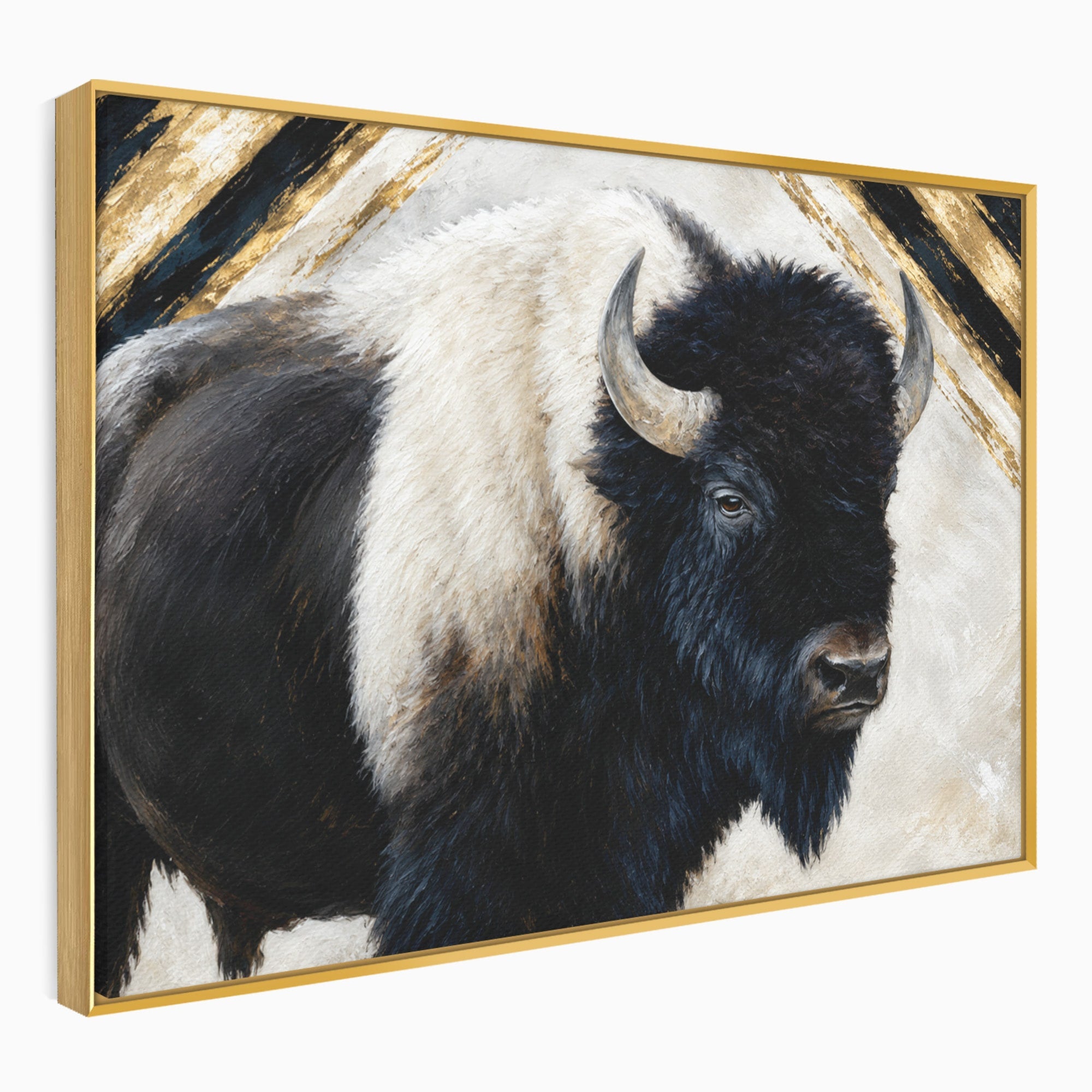 Tablou Canvas Premium LuxCanva® M1626, Bizonul Majestic, Bizon, Animale, Natura, Living, Dormitor, Culori Vibrante