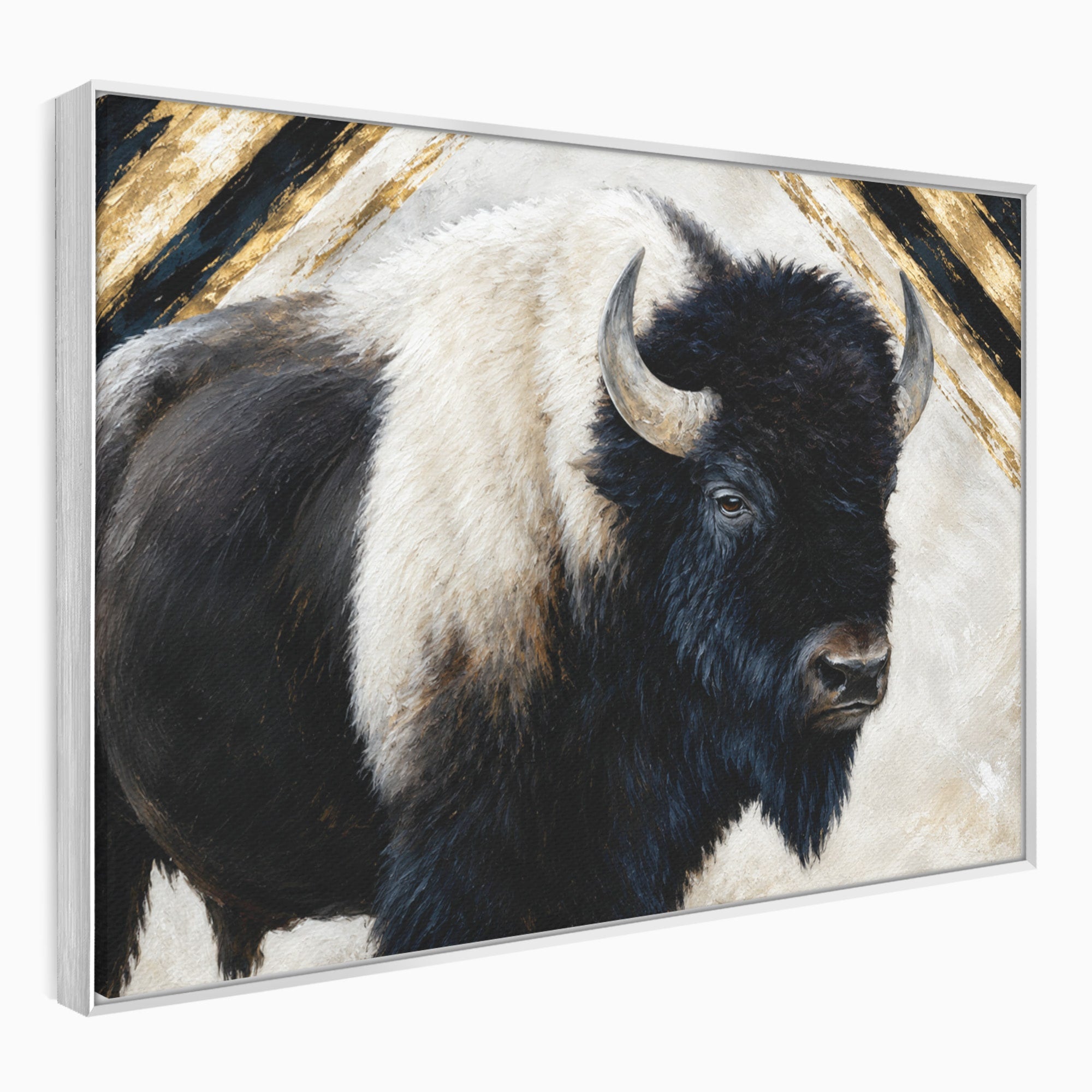Tablou Canvas Premium LuxCanva® M1626, Bizonul Majestic, Bizon, Animale, Natura, Living, Dormitor, Culori Vibrante