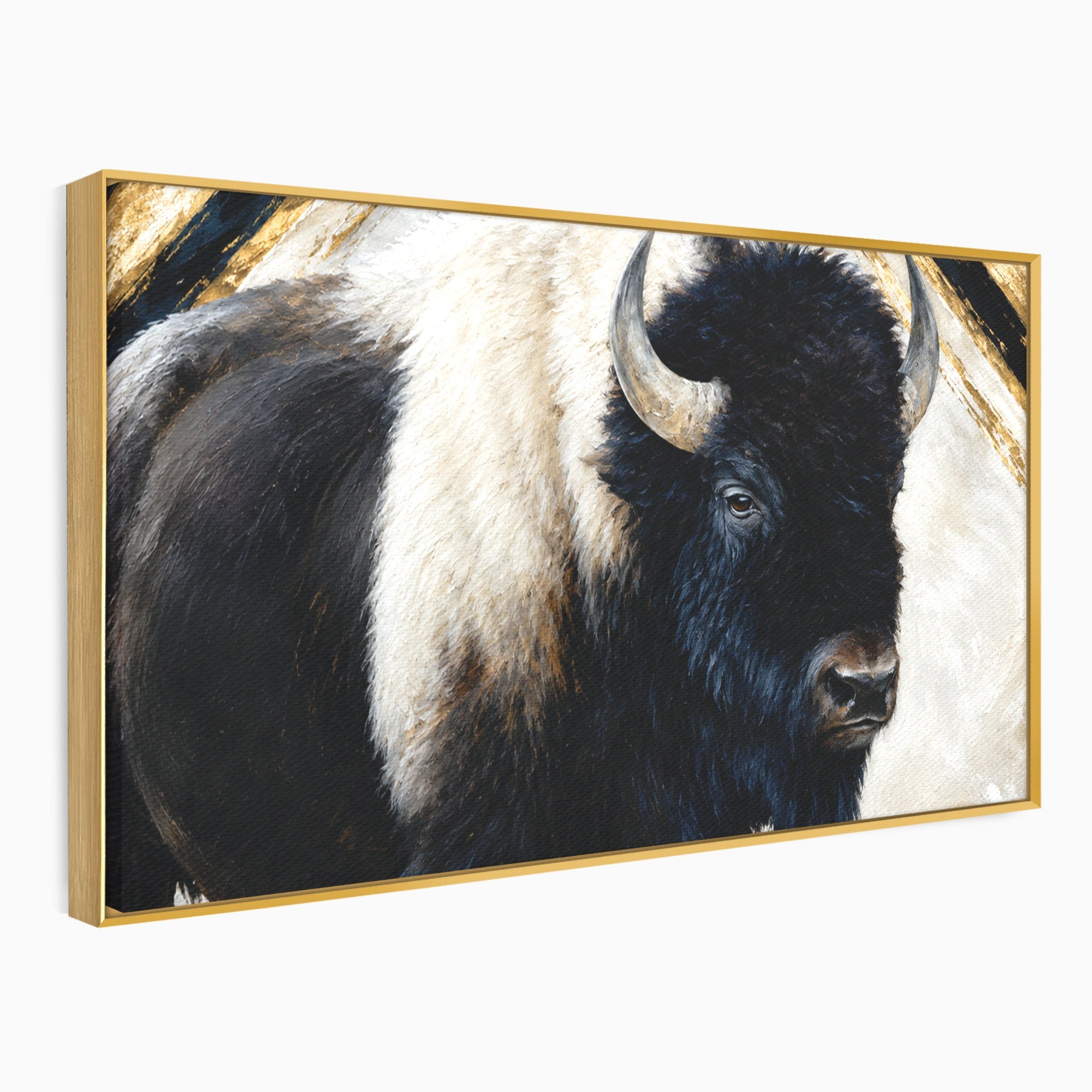 Tablou Canvas Premium LuxCanva® M1626, Bizonul Majestic, Bizon, Animale, Natura, Living, Dormitor, Culori Vibrante