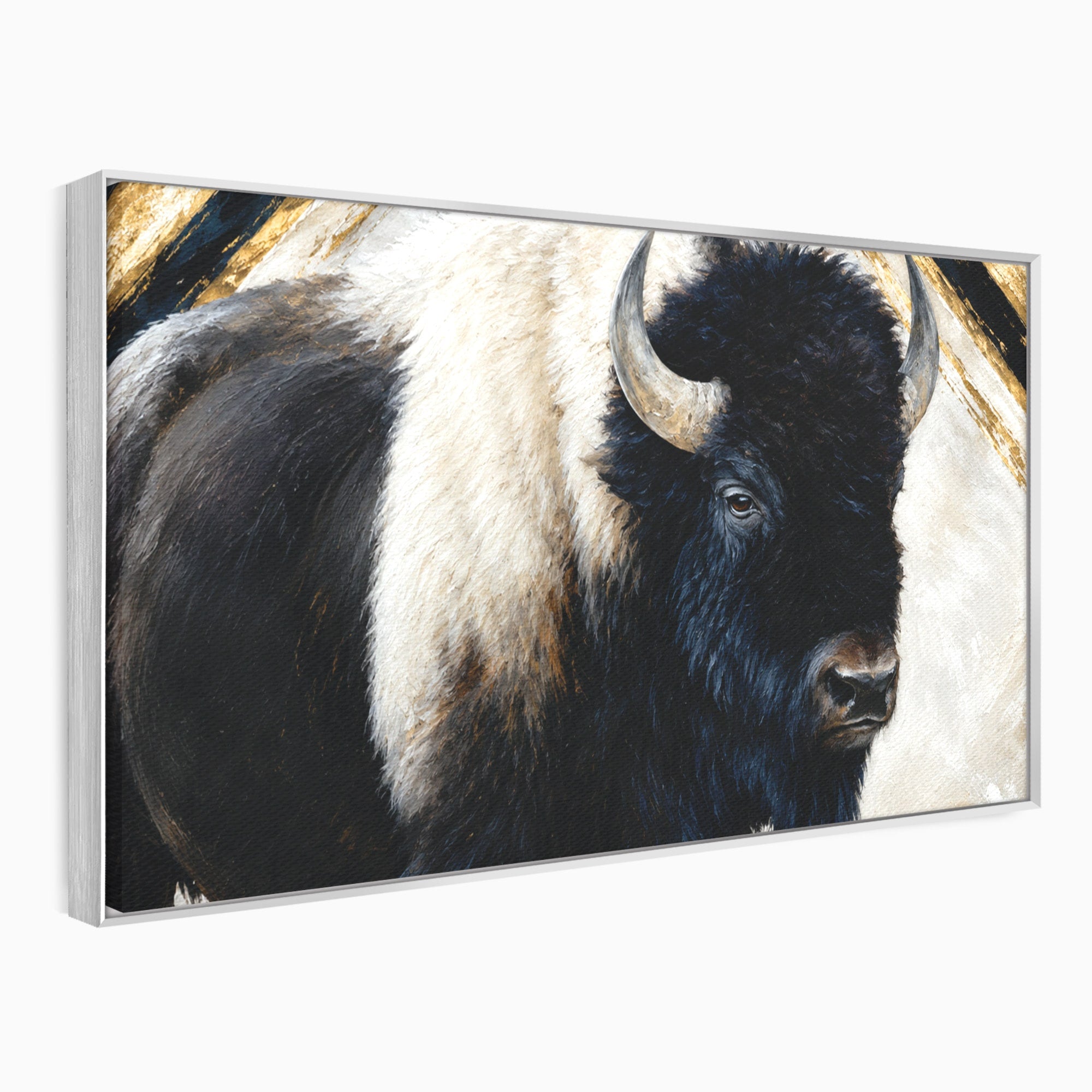 Tablou Canvas Premium LuxCanva® M1626, Bizonul Majestic, Bizon, Animale, Natura, Living, Dormitor, Culori Vibrante