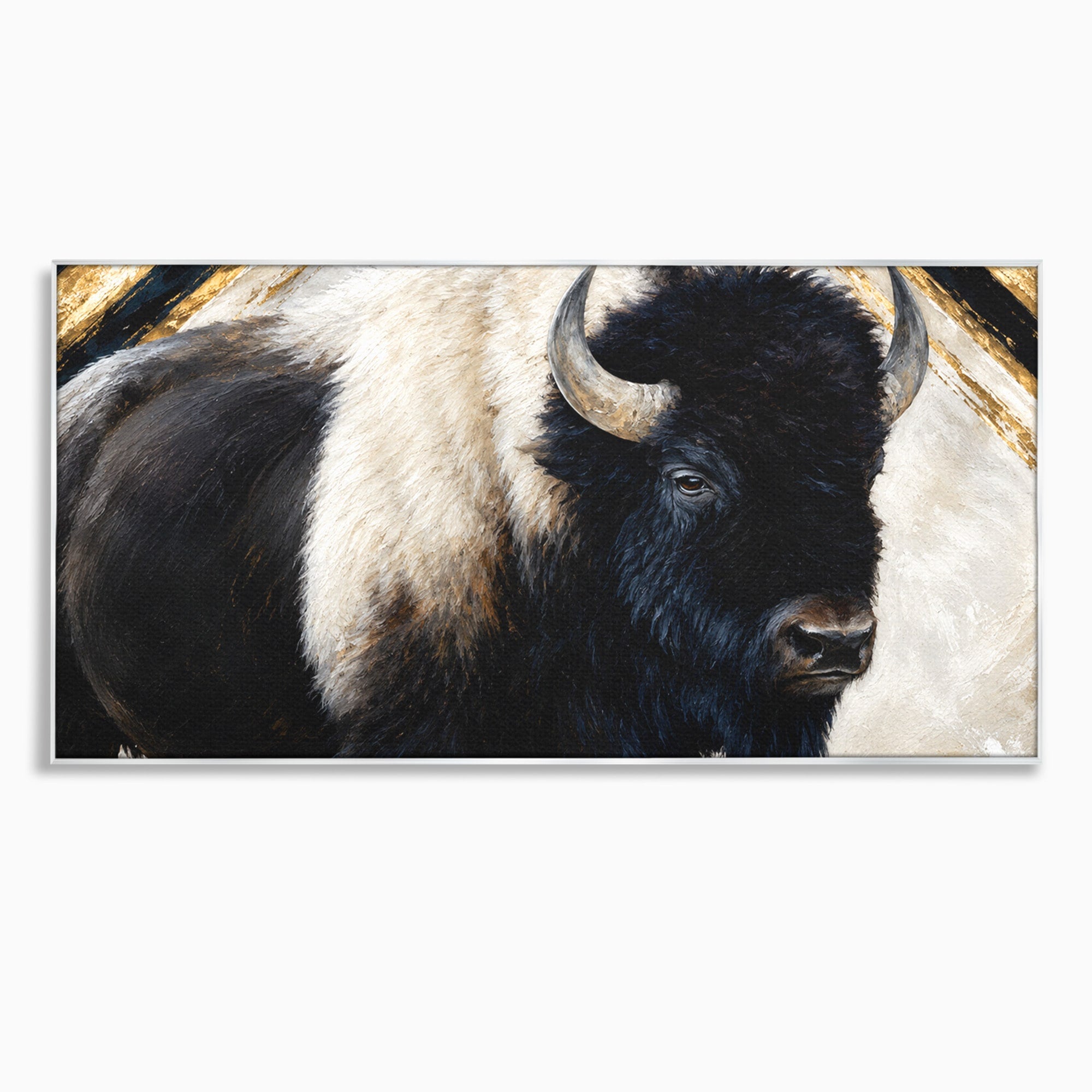 Tablou Canvas Premium LuxCanva® M1626, Bizonul Majestic, Bizon, Animale, Natura, Living, Dormitor, Culori Vibrante