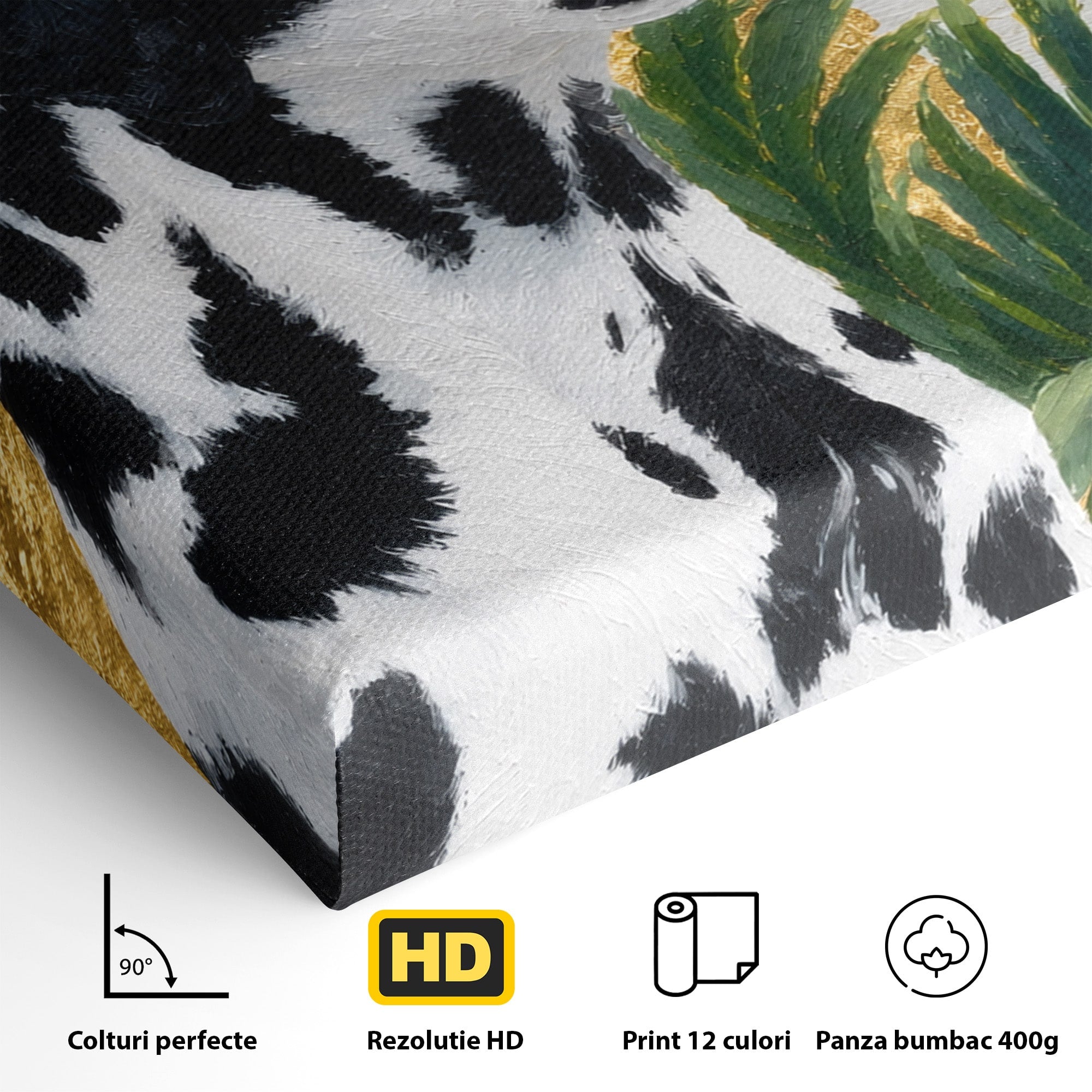 Tablou Canvas Premium LuxCanva® M1630, Dalmatian Regal, Dalmatian, Caine, Portret, Eleganta, Living, Culori Vibrante
