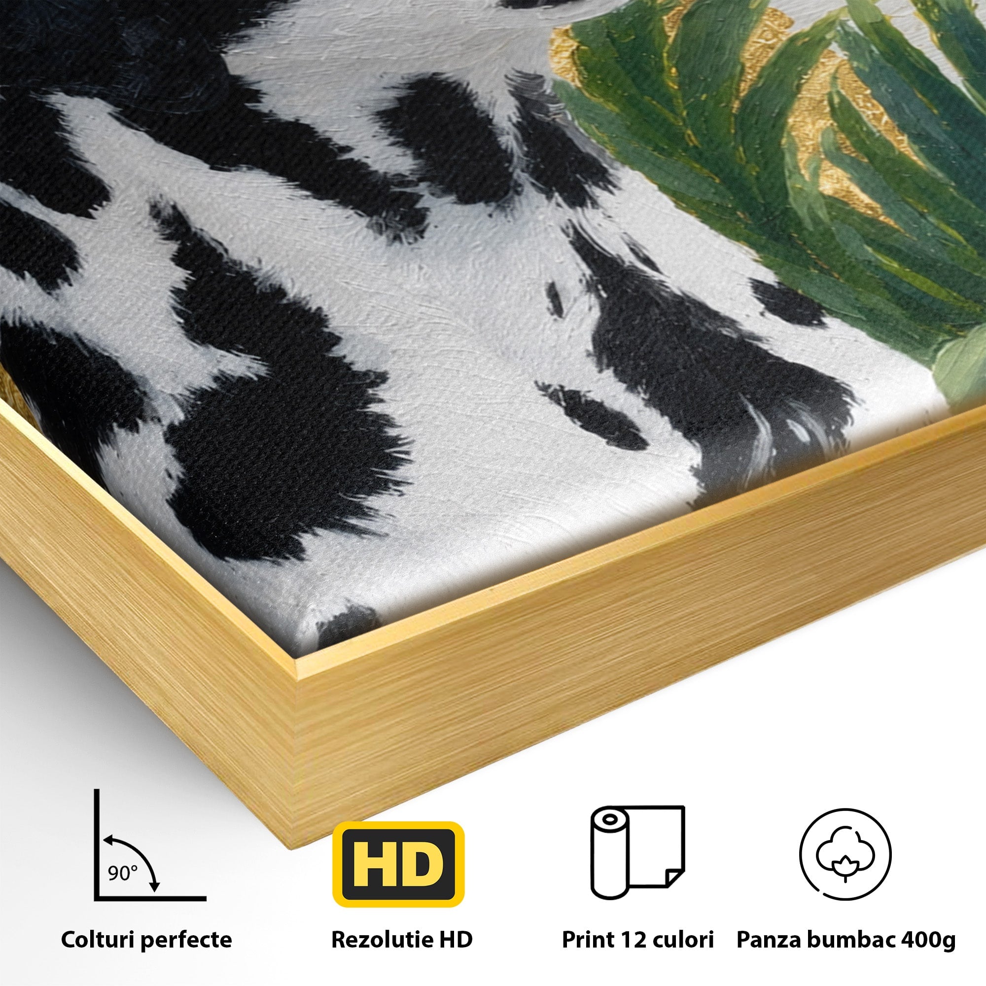 Tablou Canvas Premium LuxCanva® M1630, Dalmatian Regal, Dalmatian, Caine, Portret, Eleganta, Living, Culori Vibrante