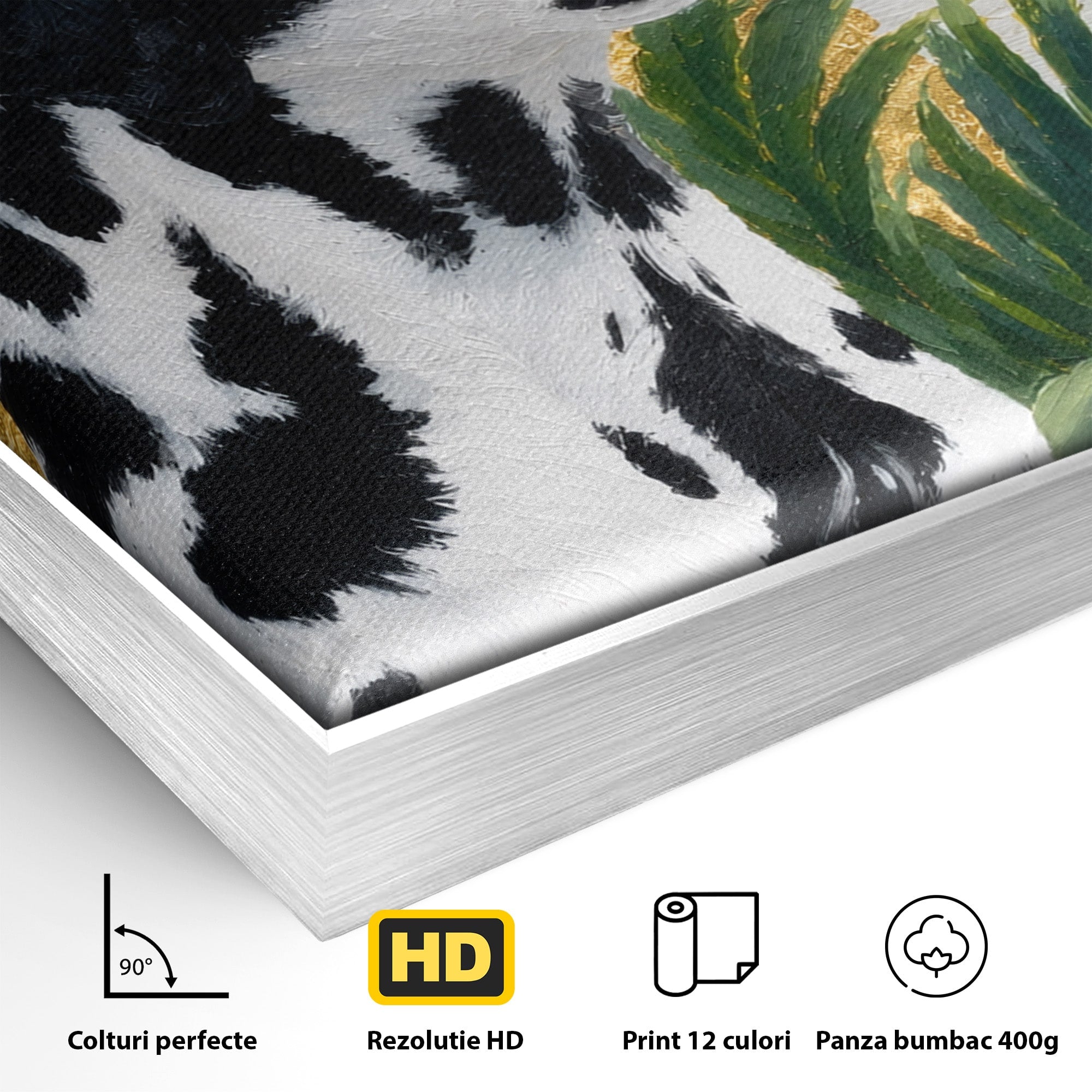 Tablou Canvas Premium LuxCanva® M1630, Dalmatian Regal, Dalmatian, Caine, Portret, Eleganta, Living, Culori Vibrante