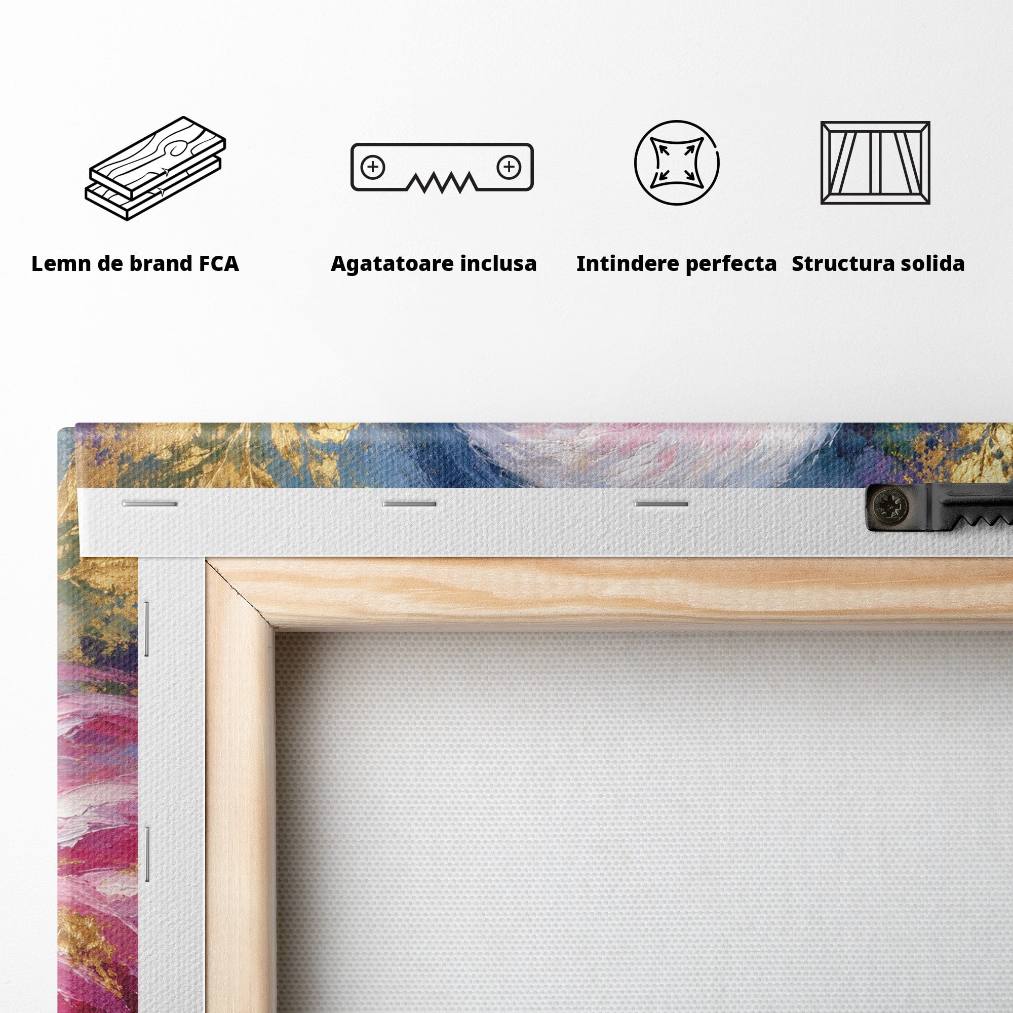 Tablou Canvas Premium LuxCanva® M1635, Flamingo Regal, Flamingo, Pasare, Natura, Exotic, Living, Culori Vibrante