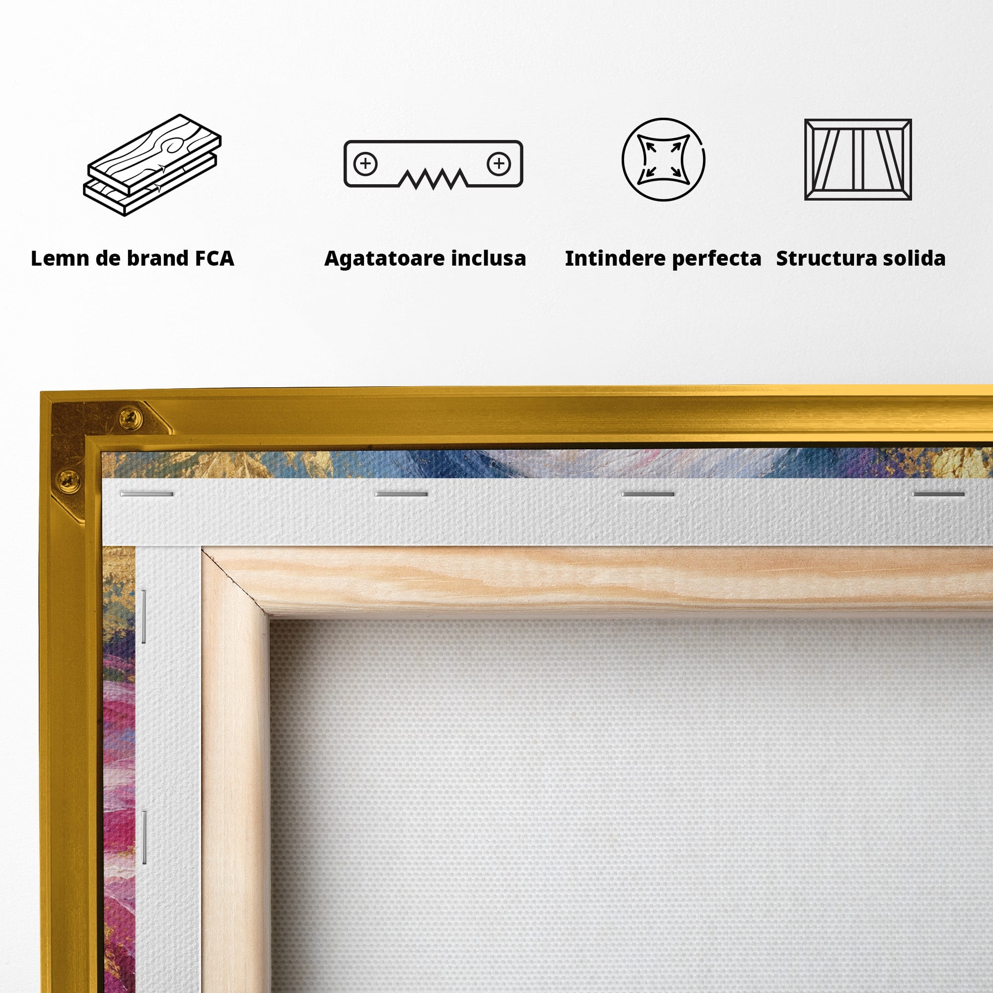 Tablou Canvas Premium LuxCanva® M1635, Flamingo Regal, Flamingo, Pasare, Natura, Exotic, Living, Culori Vibrante