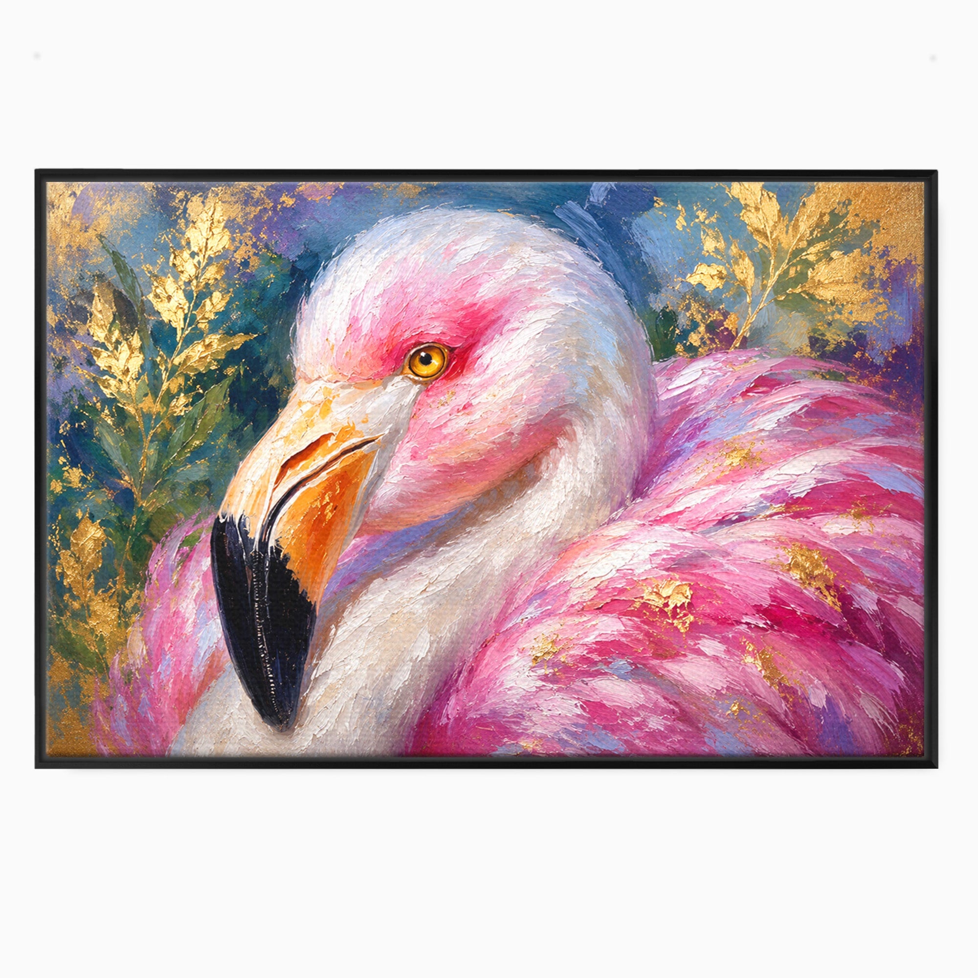Tablou Canvas Premium LuxCanva® M1635, Flamingo Regal, Flamingo, Pasare, Natura, Exotic, Living, Culori Vibrante