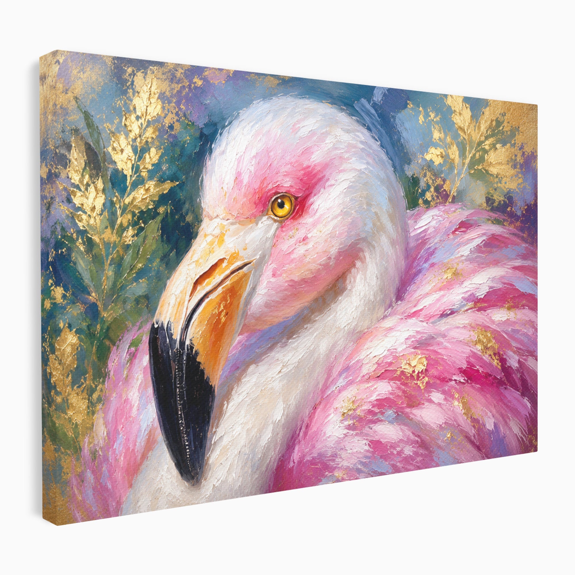 Tablou Canvas Premium LuxCanva® M1635, Flamingo Regal, Flamingo, Pasare, Natura, Exotic, Living, Culori Vibrante