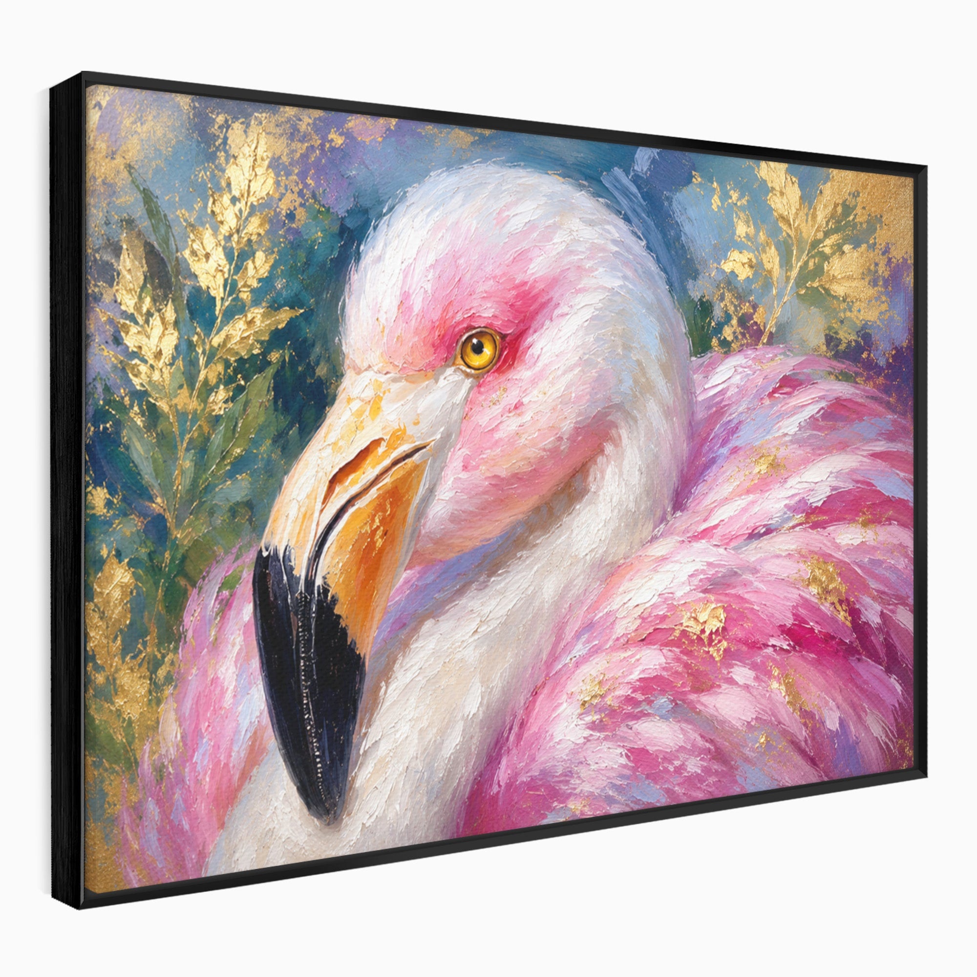 Tablou Canvas Premium LuxCanva® M1635, Flamingo Regal, Flamingo, Pasare, Natura, Exotic, Living, Culori Vibrante