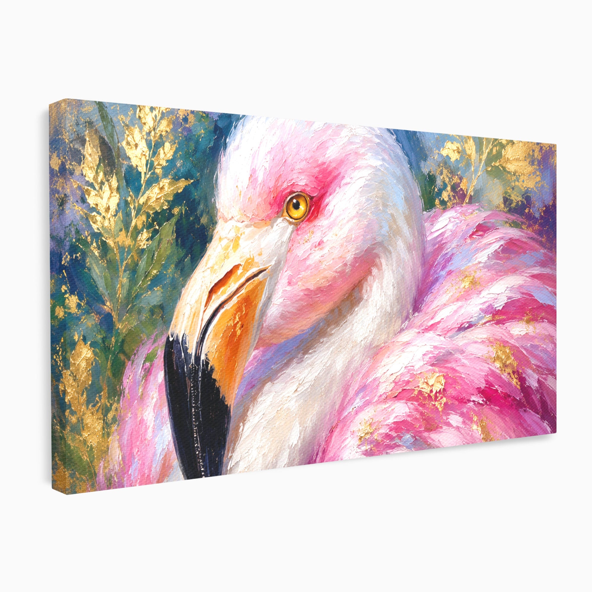 Tablou Canvas Premium LuxCanva® M1635, Flamingo Regal, Flamingo, Pasare, Natura, Exotic, Living, Culori Vibrante