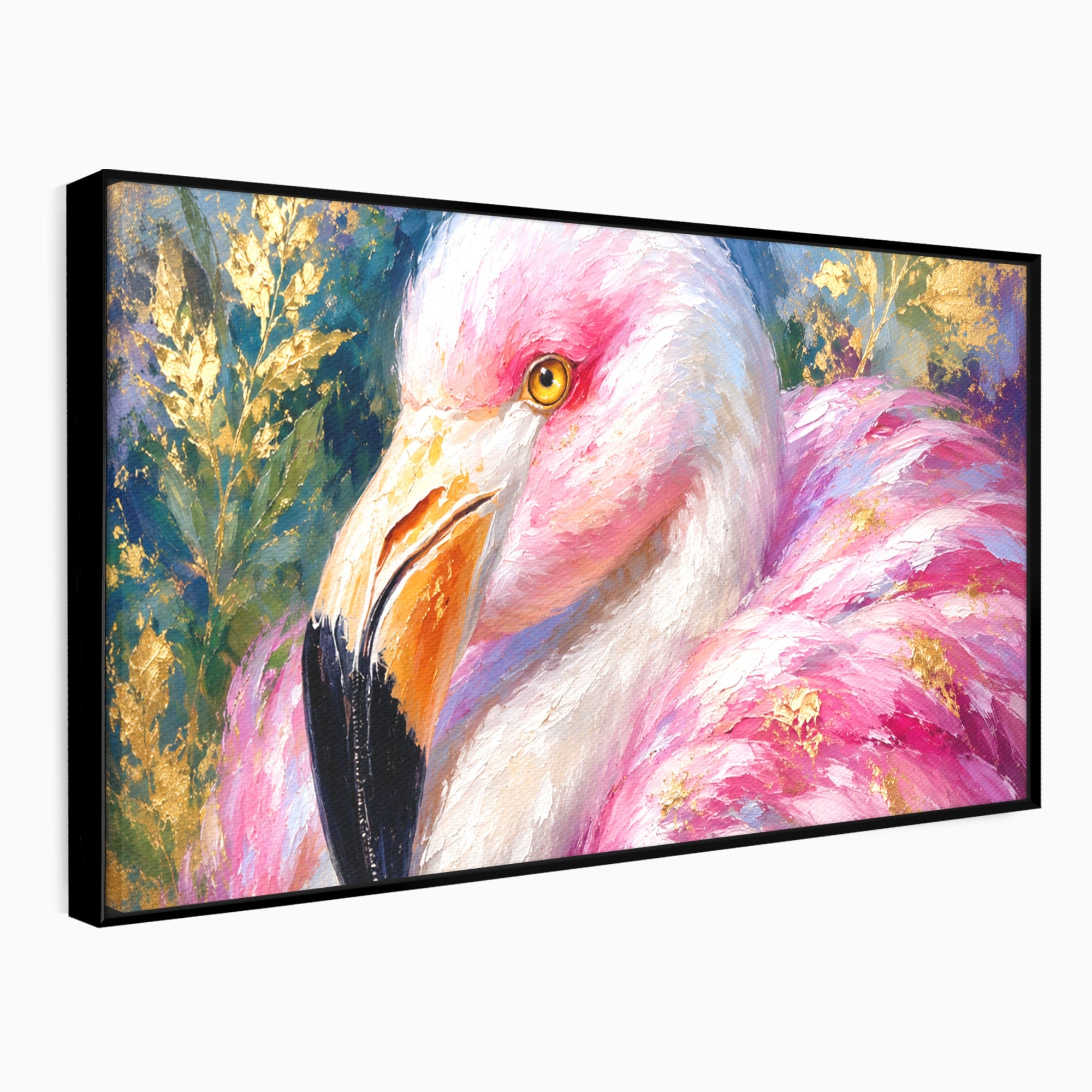 Tablou Canvas Premium LuxCanva® M1635, Flamingo Regal, Flamingo, Pasare, Natura, Exotic, Living, Culori Vibrante