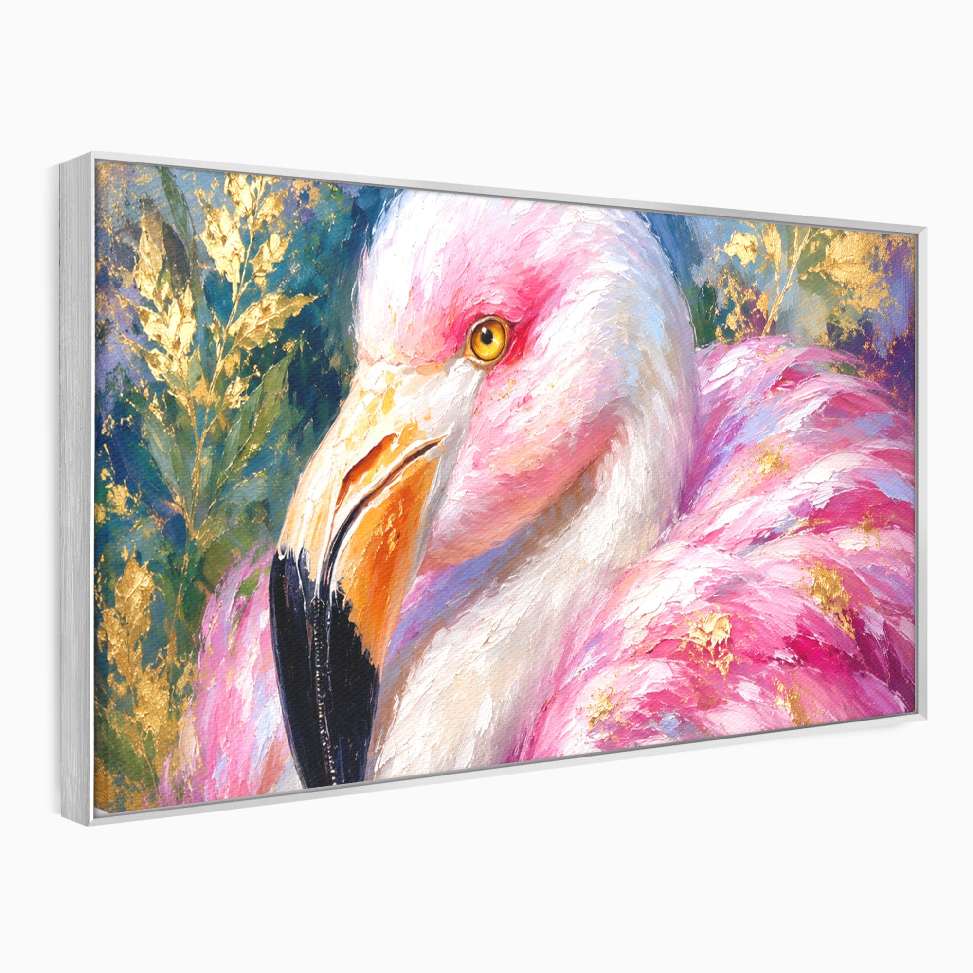 Tablou Canvas Premium LuxCanva® M1635, Flamingo Regal, Flamingo, Pasare, Natura, Exotic, Living, Culori Vibrante