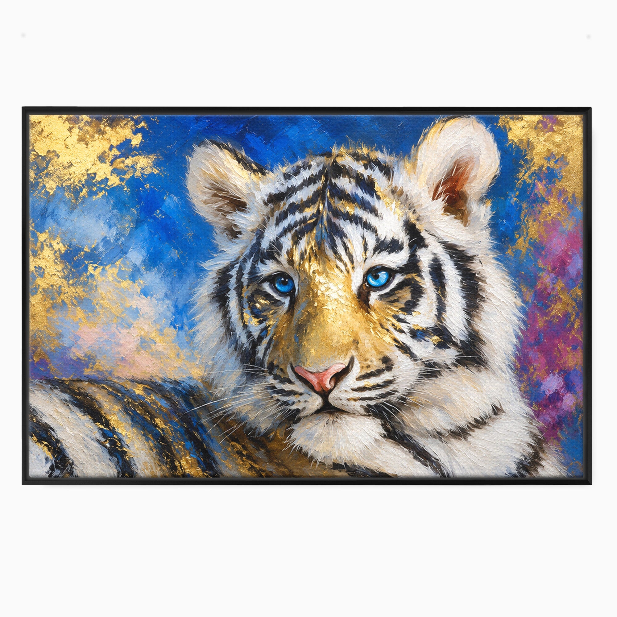 Tablou Canvas Premium LuxCanva® M1636, Tigru Regal, Tigru, Portret, Wildlife, Living, Dormitor, Culori Vibrante