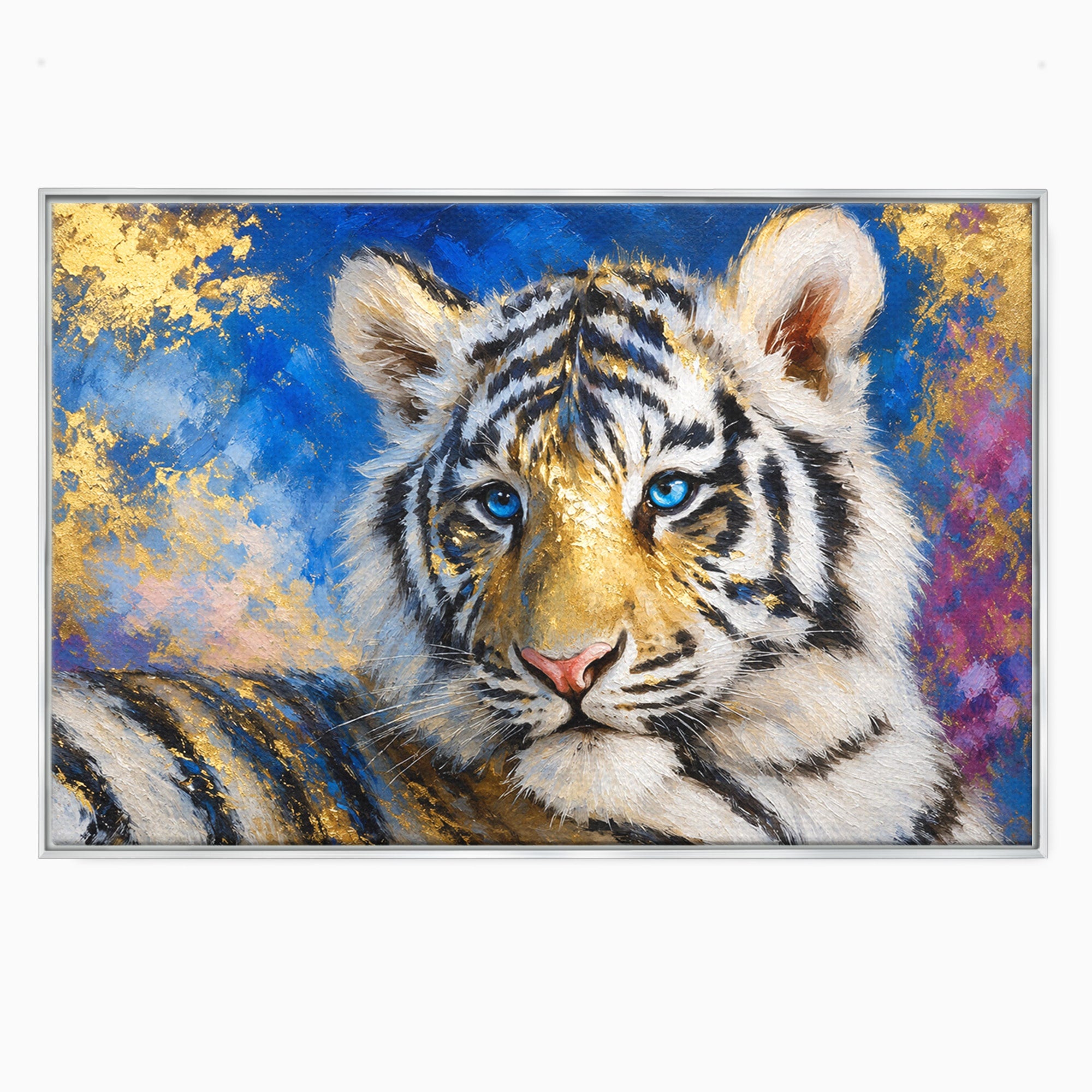 Tablou Canvas Premium LuxCanva® M1636, Tigru Regal, Tigru, Portret, Wildlife, Living, Dormitor, Culori Vibrante