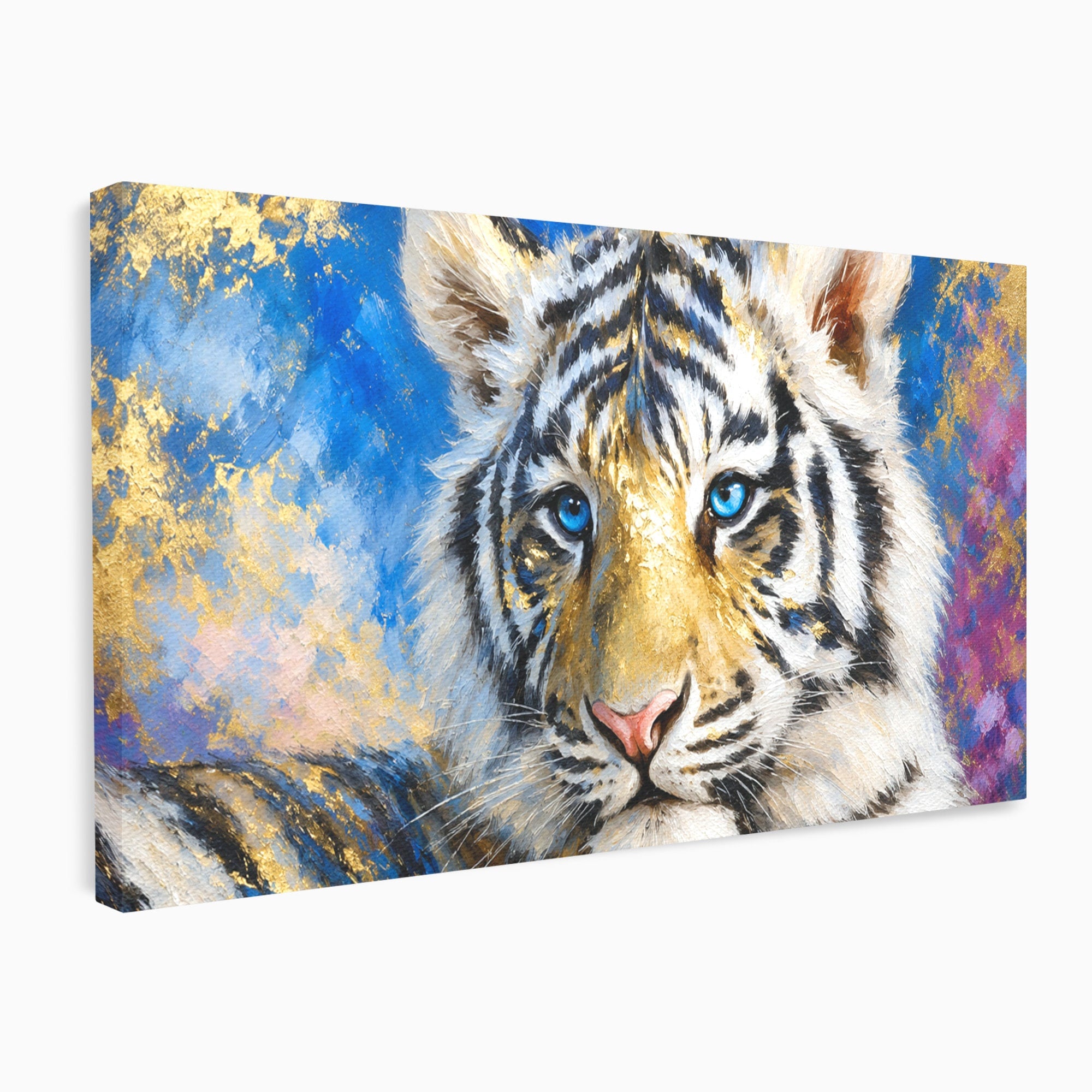 Tablou Canvas Premium LuxCanva® M1636, Tigru Regal, Tigru, Portret, Wildlife, Living, Dormitor, Culori Vibrante