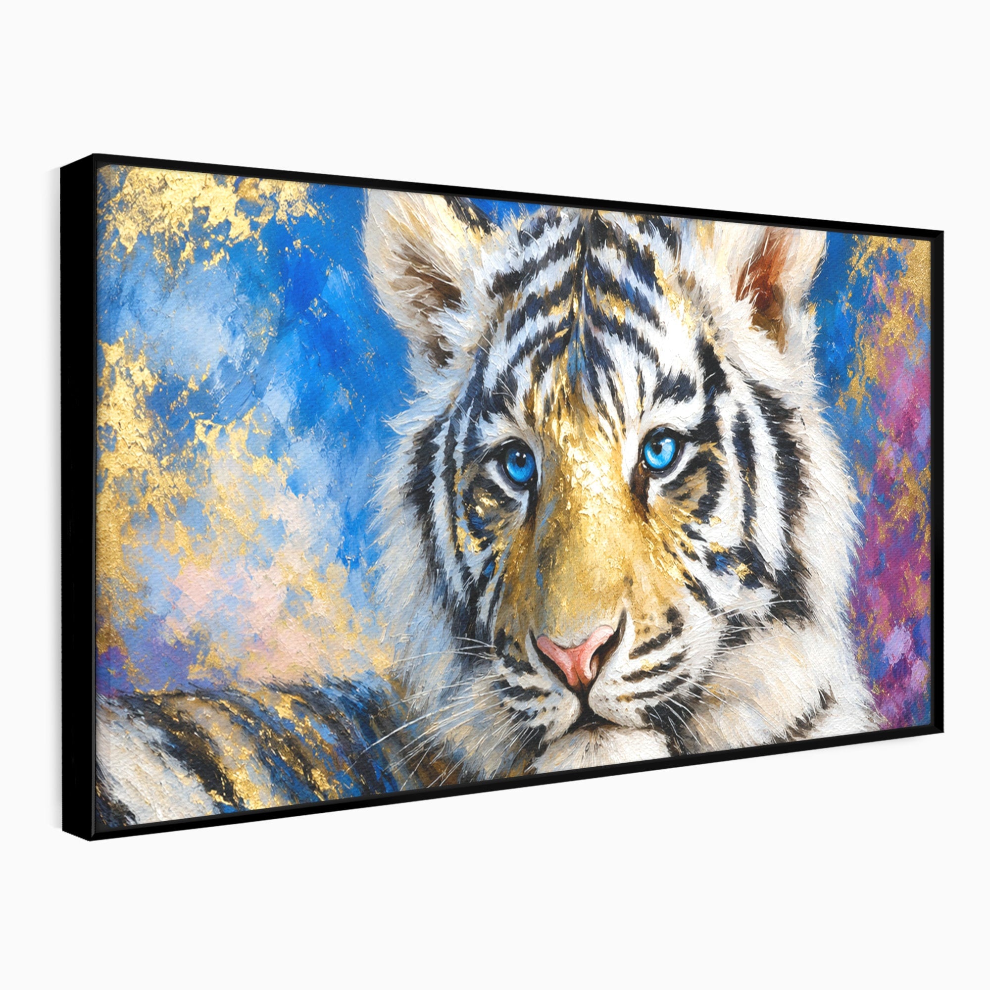 Tablou Canvas Premium LuxCanva® M1636, Tigru Regal, Tigru, Portret, Wildlife, Living, Dormitor, Culori Vibrante