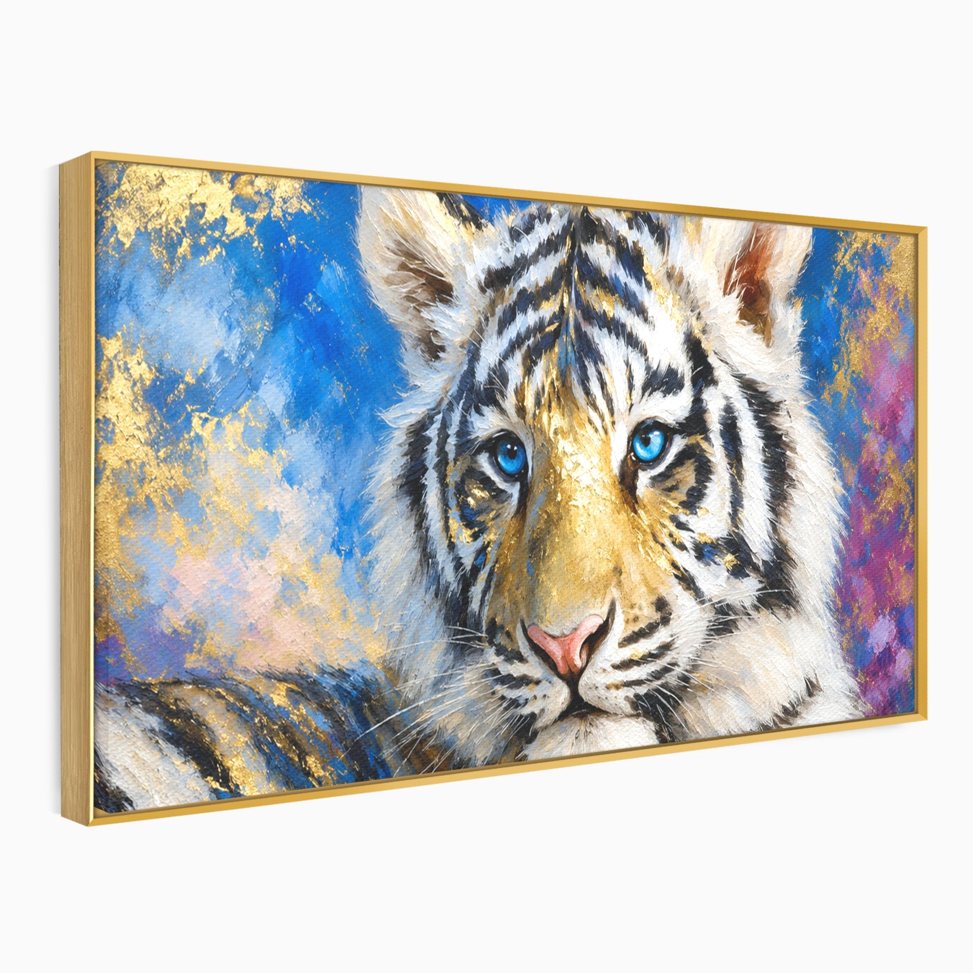 Tablou Canvas Premium LuxCanva® M1636, Tigru Regal, Tigru, Portret, Wildlife, Living, Dormitor, Culori Vibrante
