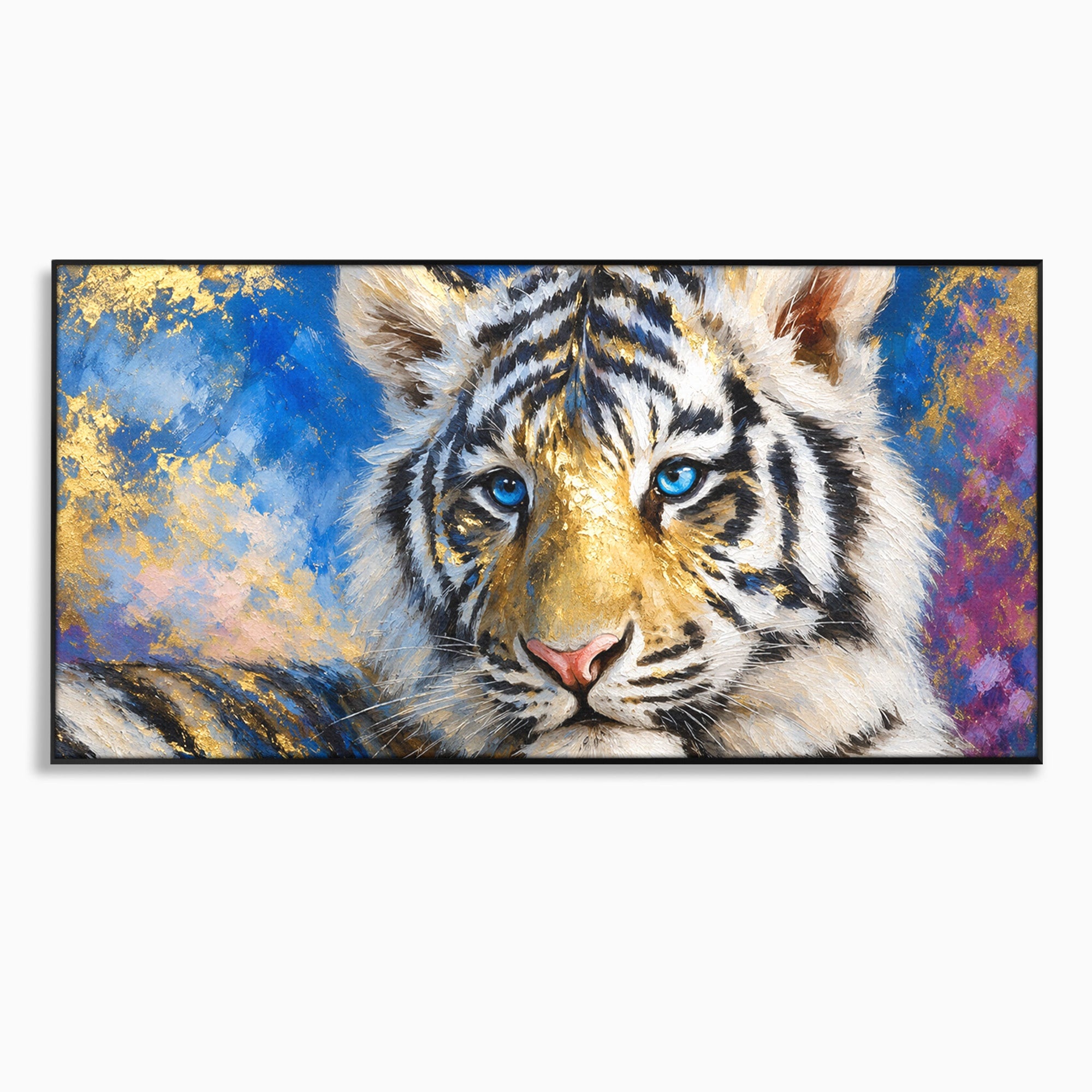 Tablou Canvas Premium LuxCanva® M1636, Tigru Regal, Tigru, Portret, Wildlife, Living, Dormitor, Culori Vibrante