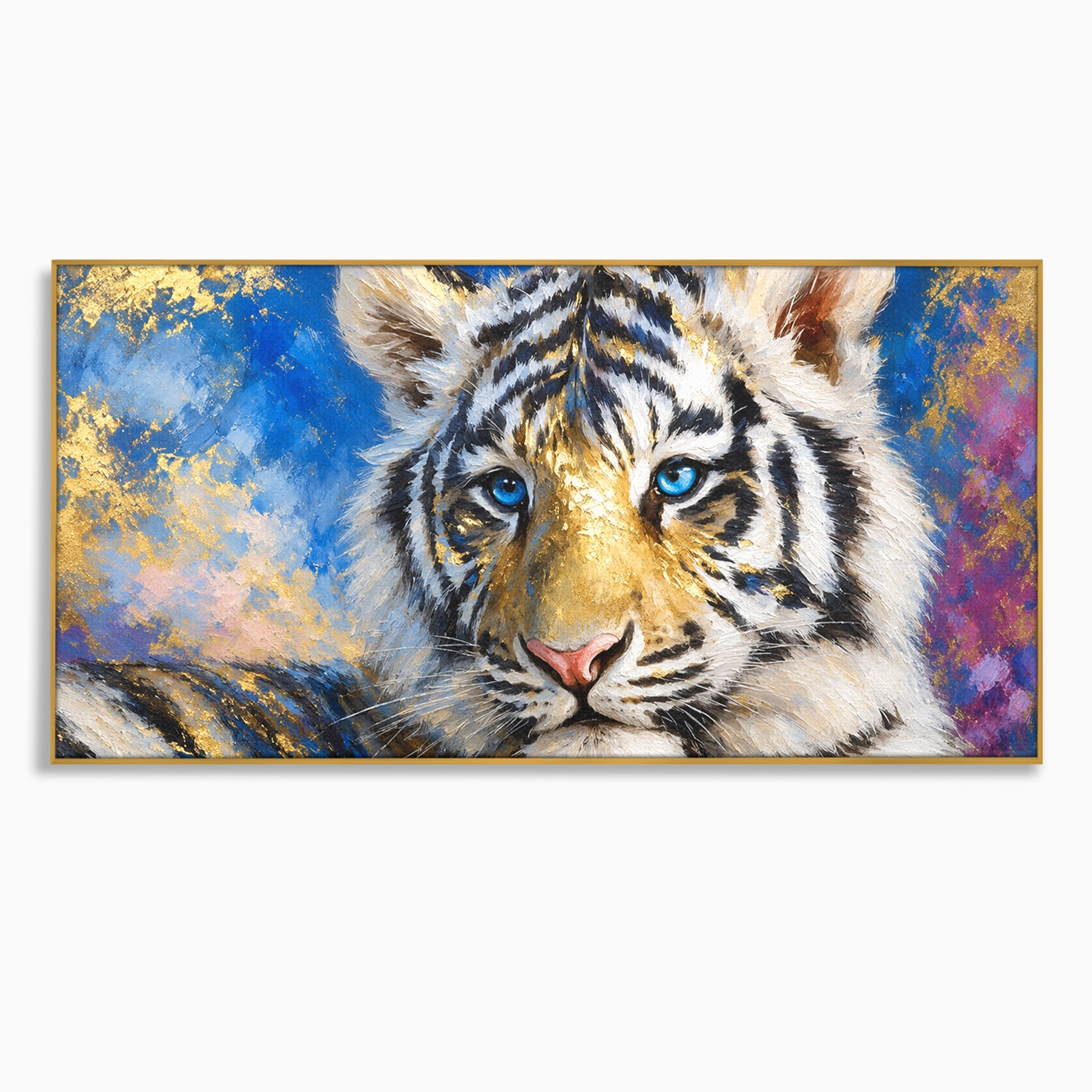 Tablou Canvas Premium LuxCanva® M1636, Tigru Regal, Tigru, Portret, Wildlife, Living, Dormitor, Culori Vibrante