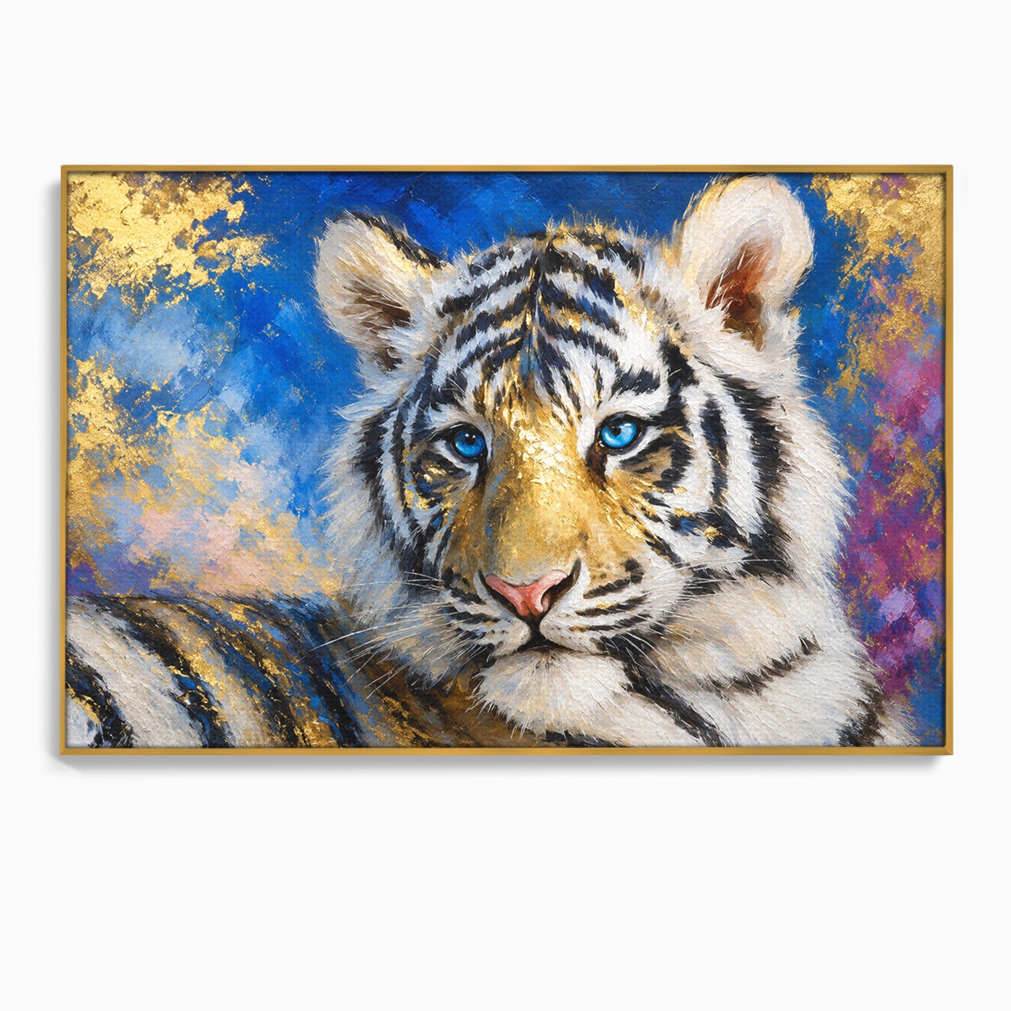 Tablou Canvas Premium LuxCanva® M1636, Tigru Regal, Tigru, Portret, Wildlife, Living, Dormitor, Culori Vibrante