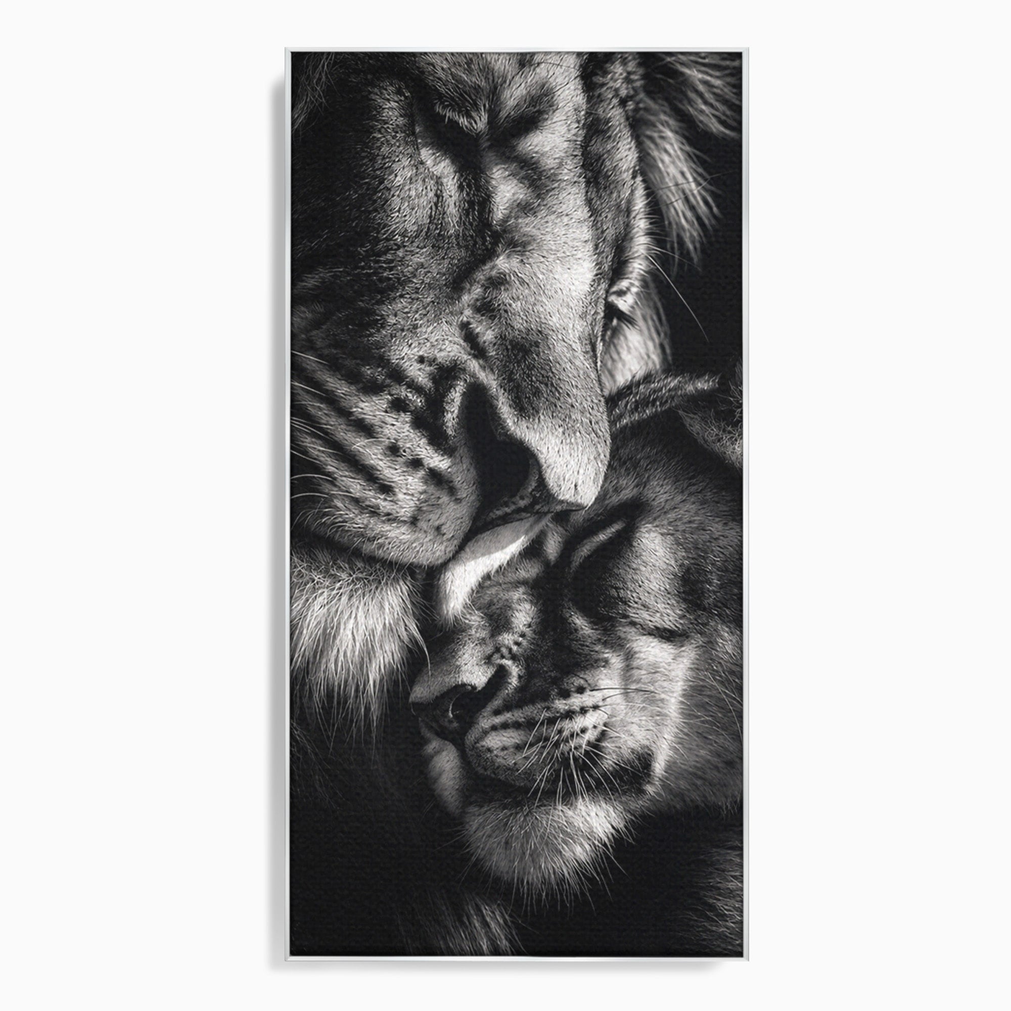 Tablou Canvas Premium LuxCanva® M1638, Tandretea Leilor, Leu, Animale, Tandrete, Fotografie, Dormitor, Culori Vibrante