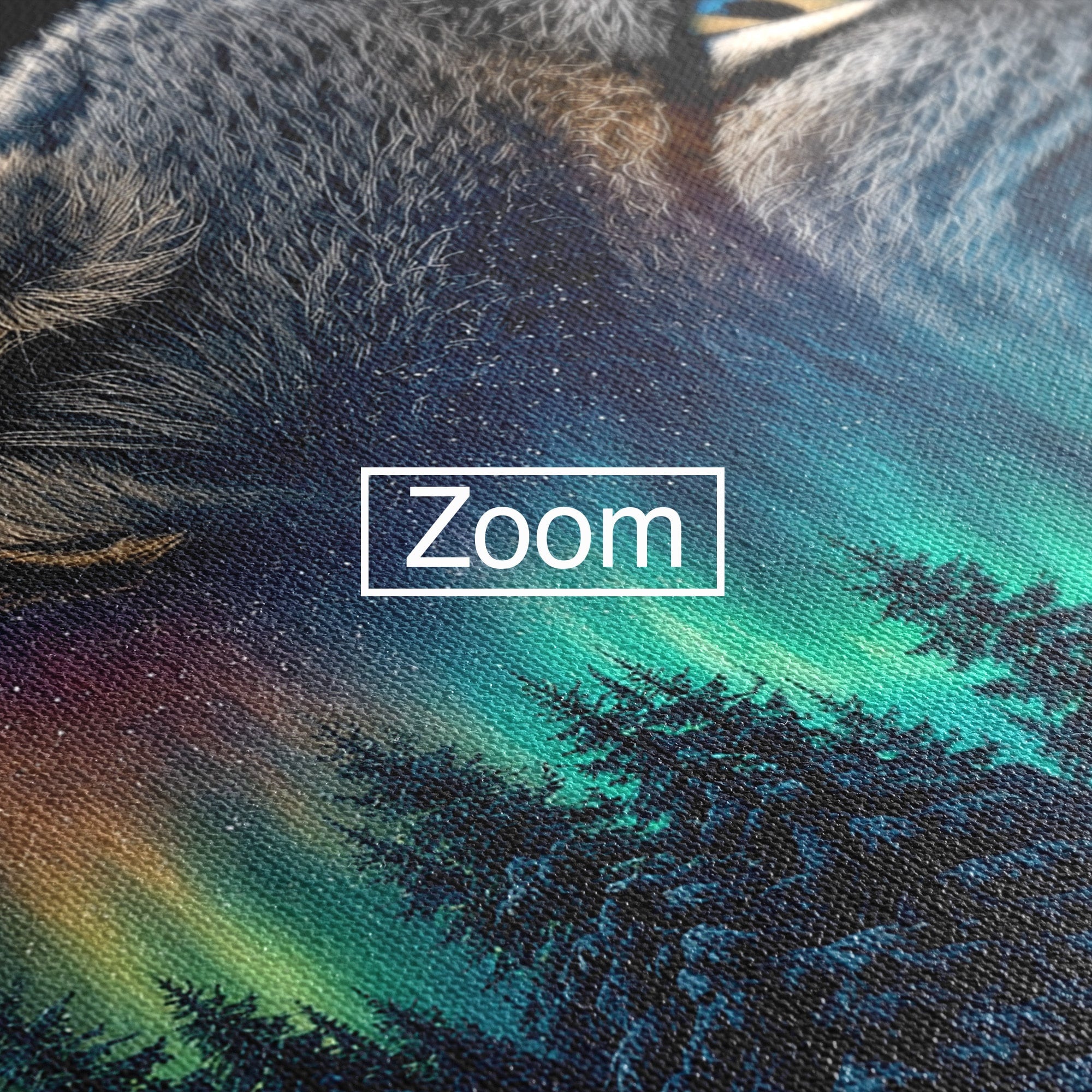 Tablou Canvas Premium LuxCanva® M1640, Lynx Aurora, Lynx, Aurora Boreala, Natura, Animale Salbatice, Living, Culori Vibrante