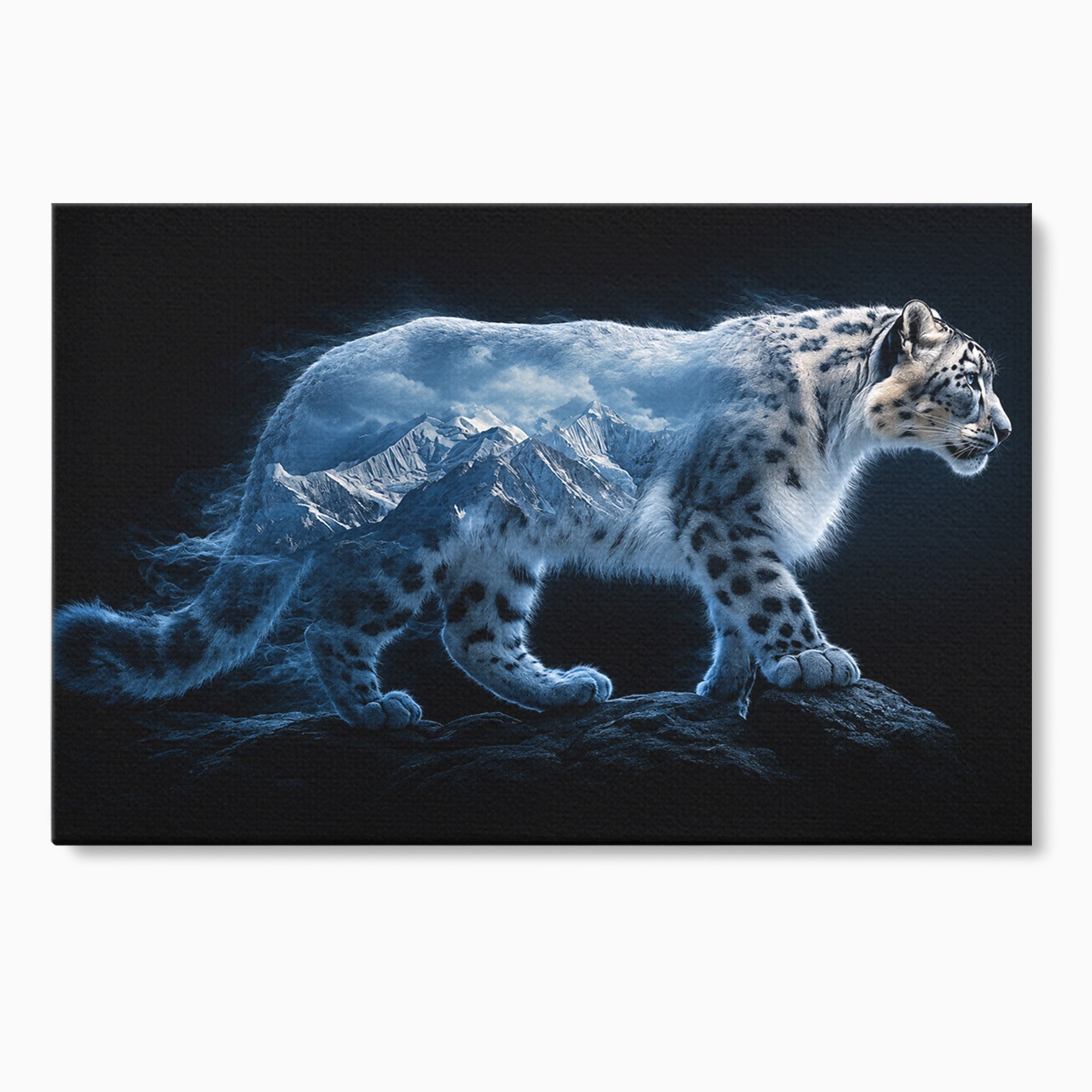 Tablou Canvas Premium LuxCanva® M1649, Pantera Zapezii, Pantera, Munti, Natura, Animale, Dormitor, Culori Vibrante