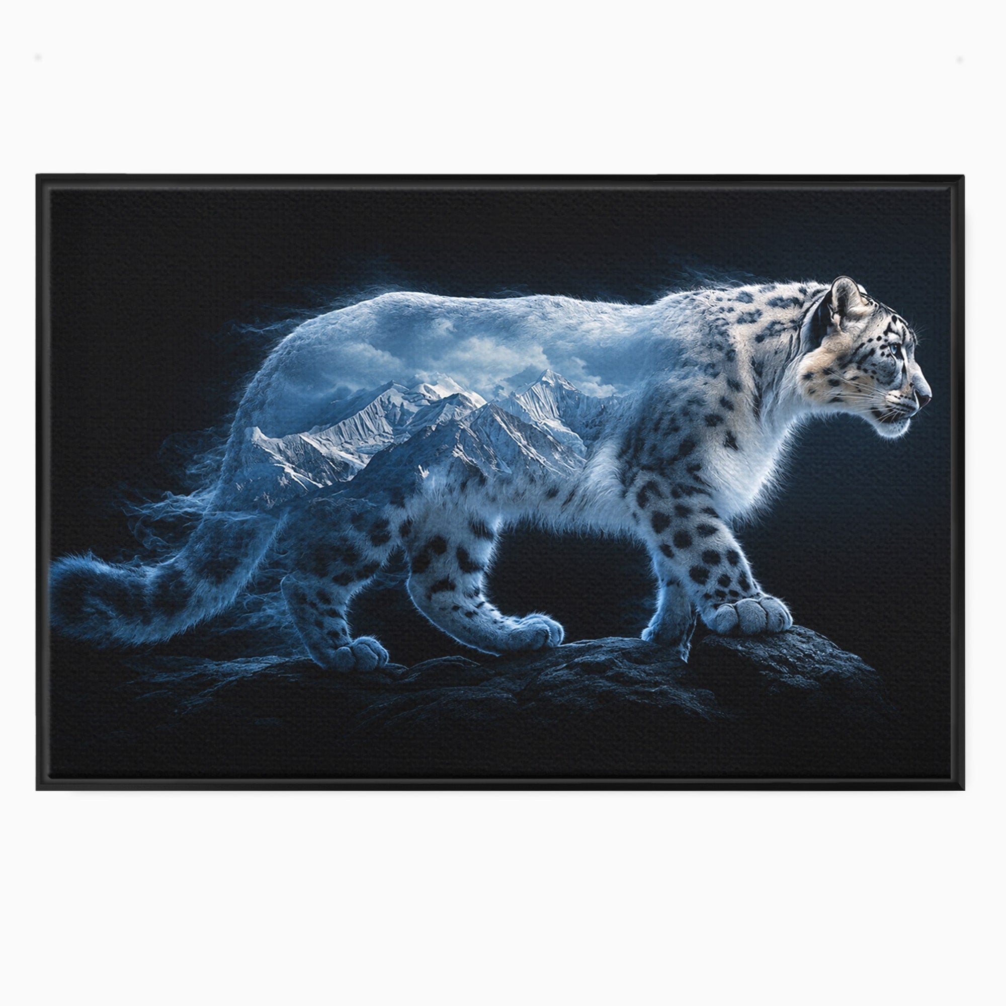 Tablou Canvas Premium LuxCanva® M1649, Pantera Zapezii, Pantera, Munti, Natura, Animale, Dormitor, Culori Vibrante