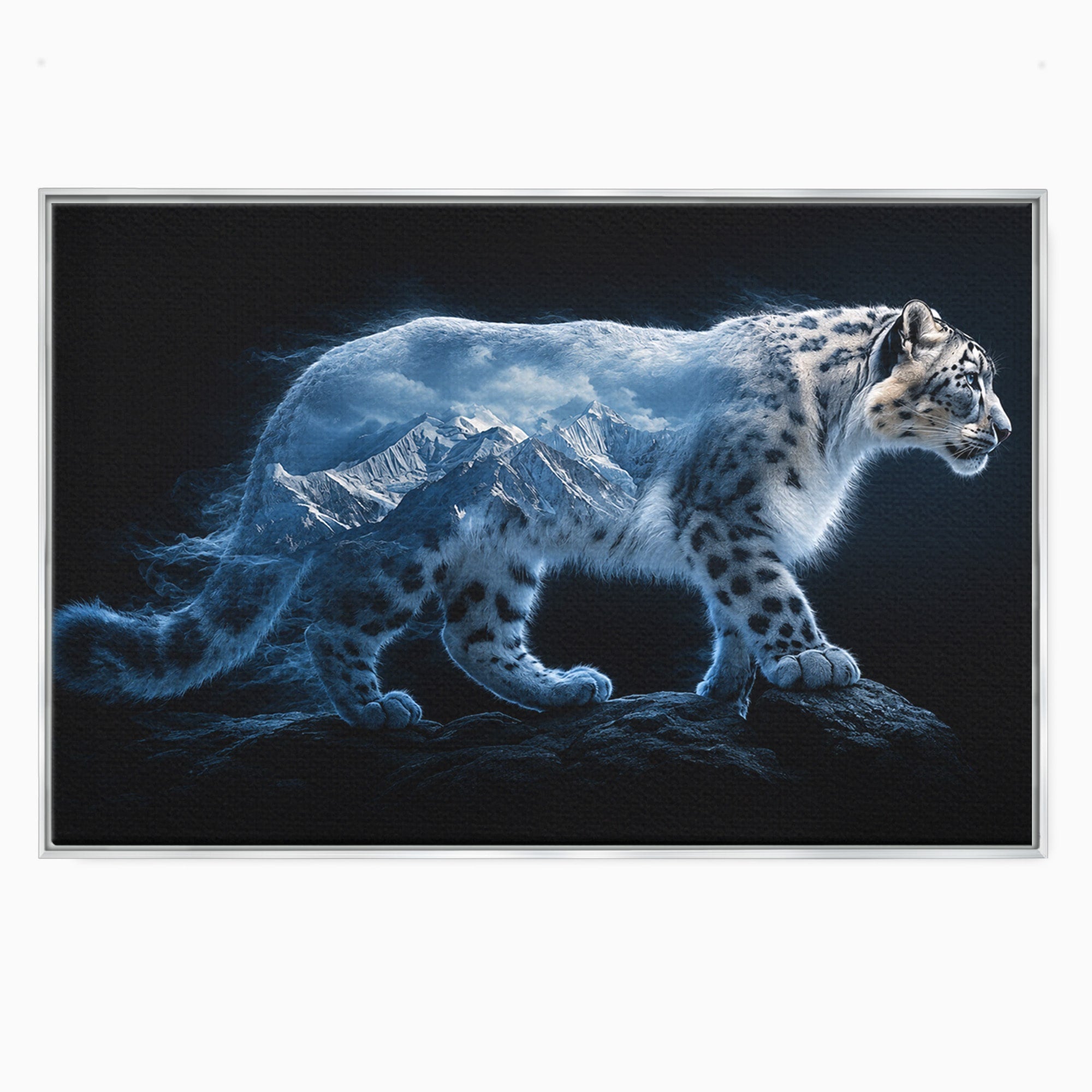 Tablou Canvas Premium LuxCanva® M1649, Pantera Zapezii, Pantera, Munti, Natura, Animale, Dormitor, Culori Vibrante